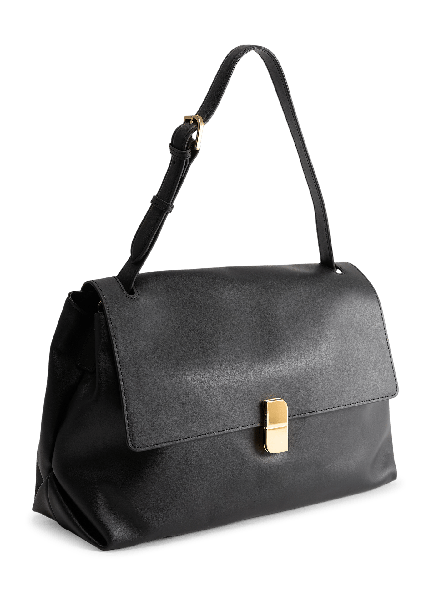 Leather shoulder bag NAT & NIN Black