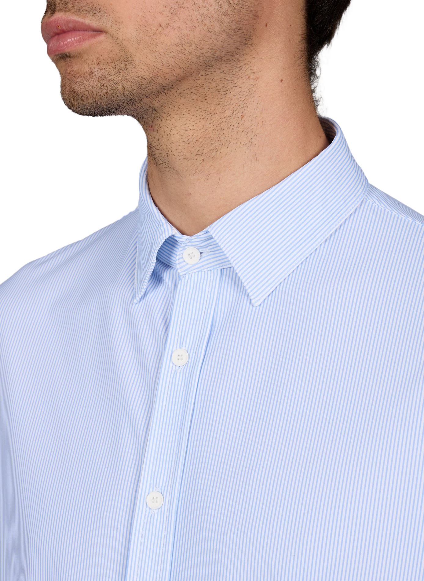 Straight striped shirt by Jean Murcie 1789 CALA Blue