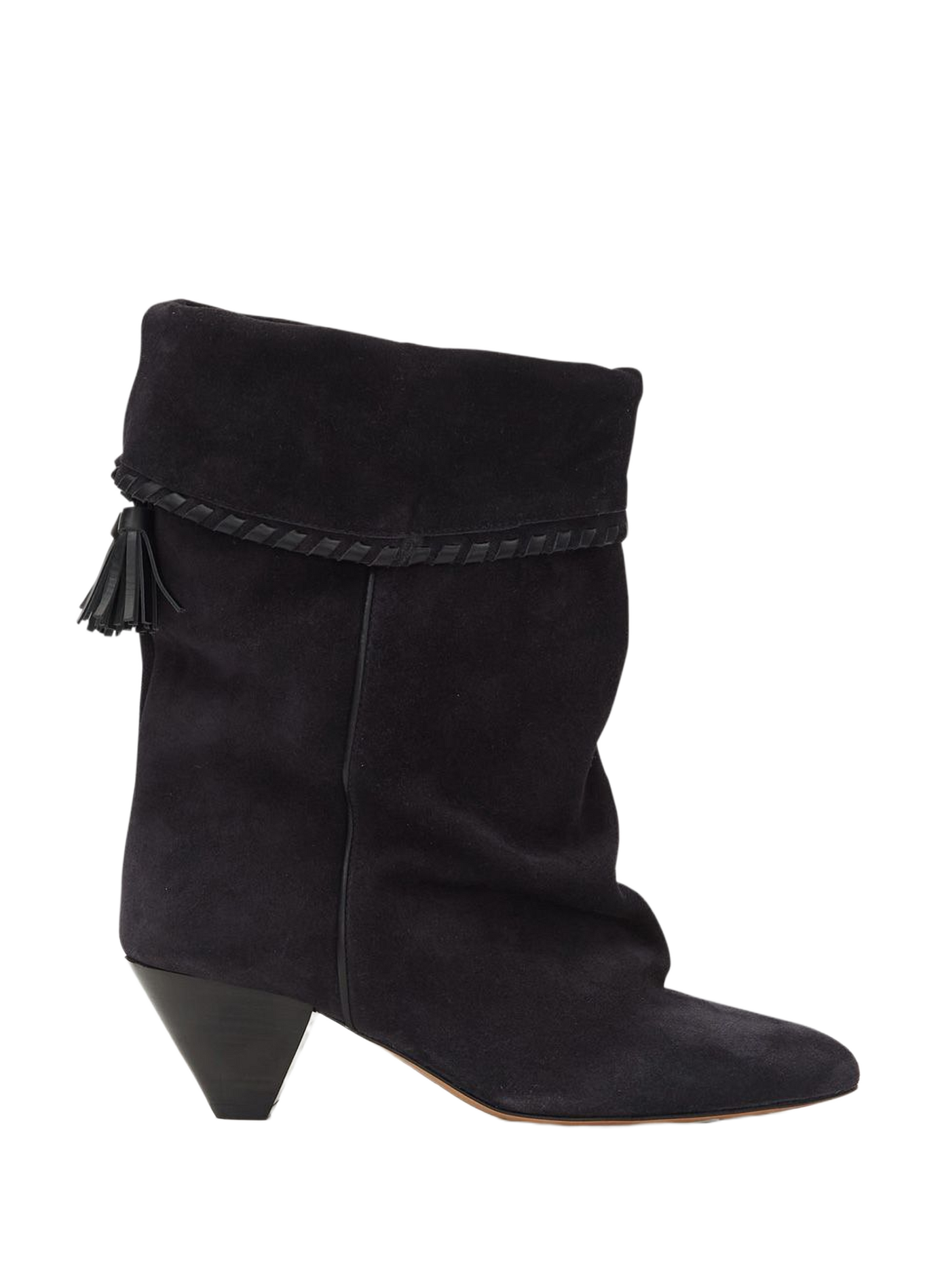 Draped Dalby boots in suede veal leather ISABEL MARANT Black