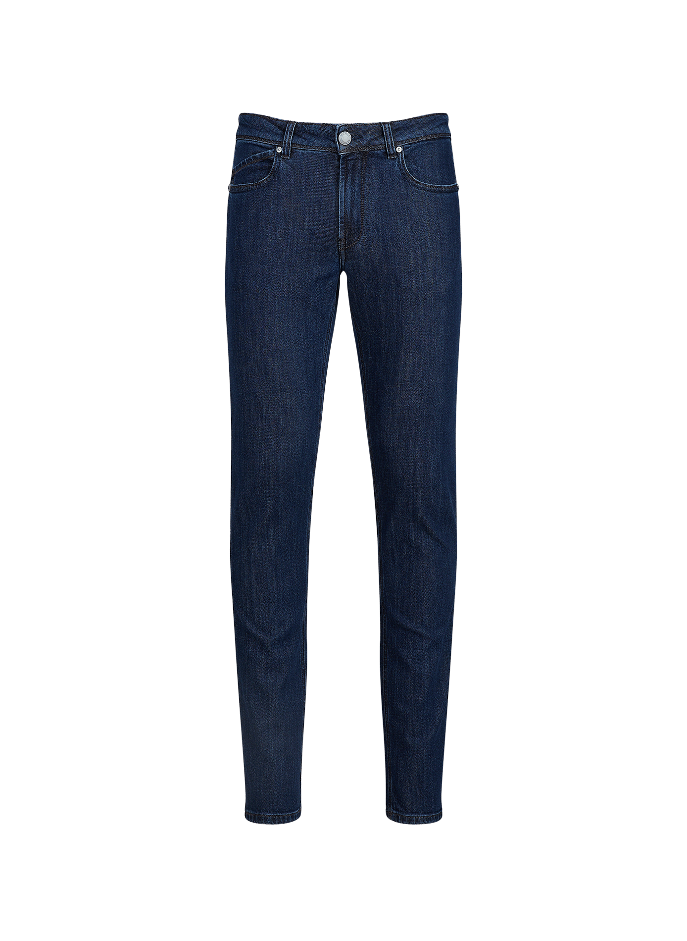 Jeans droit en coton mélangé RE HASH Bleu