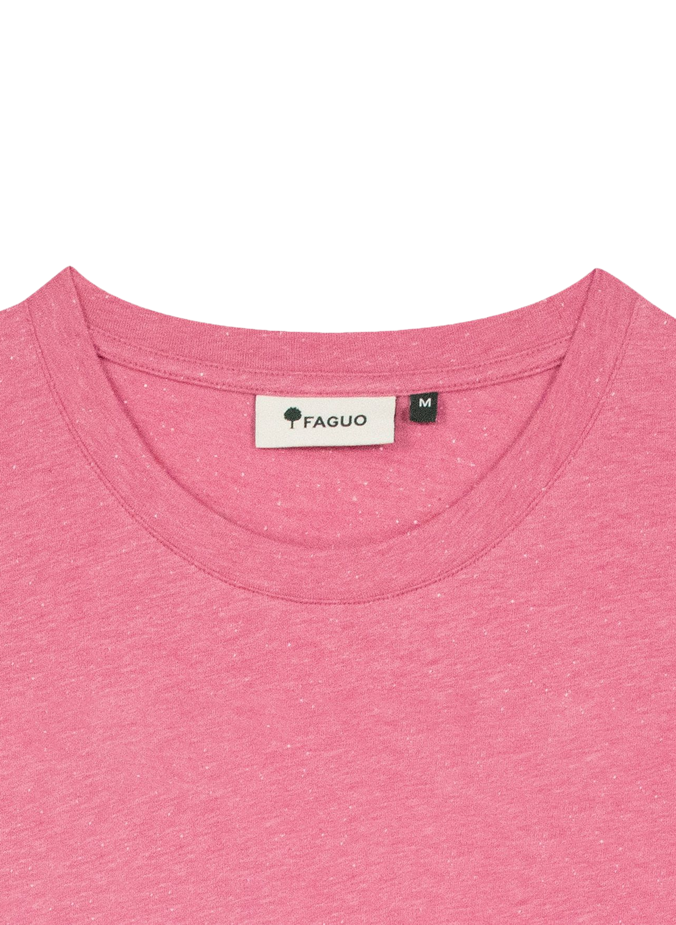 T-shirt met ronde hals en stippen FAGUO Roze