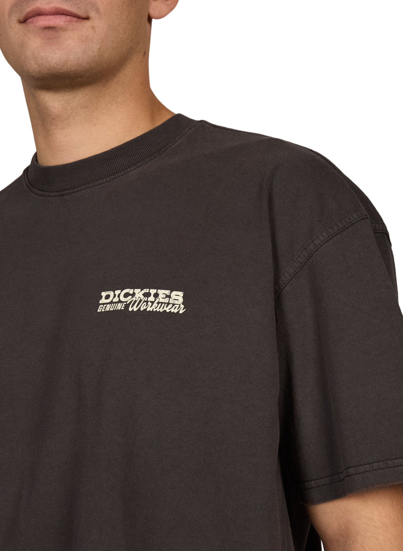 Straight-fit cotton T-shirt DICKIES Black