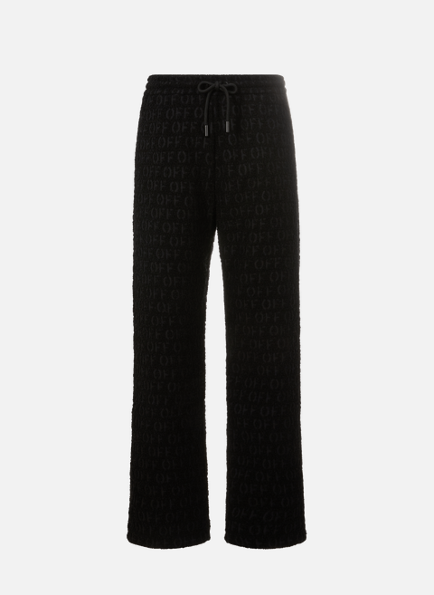Textured jogging pants BlackOFF-WHITE 