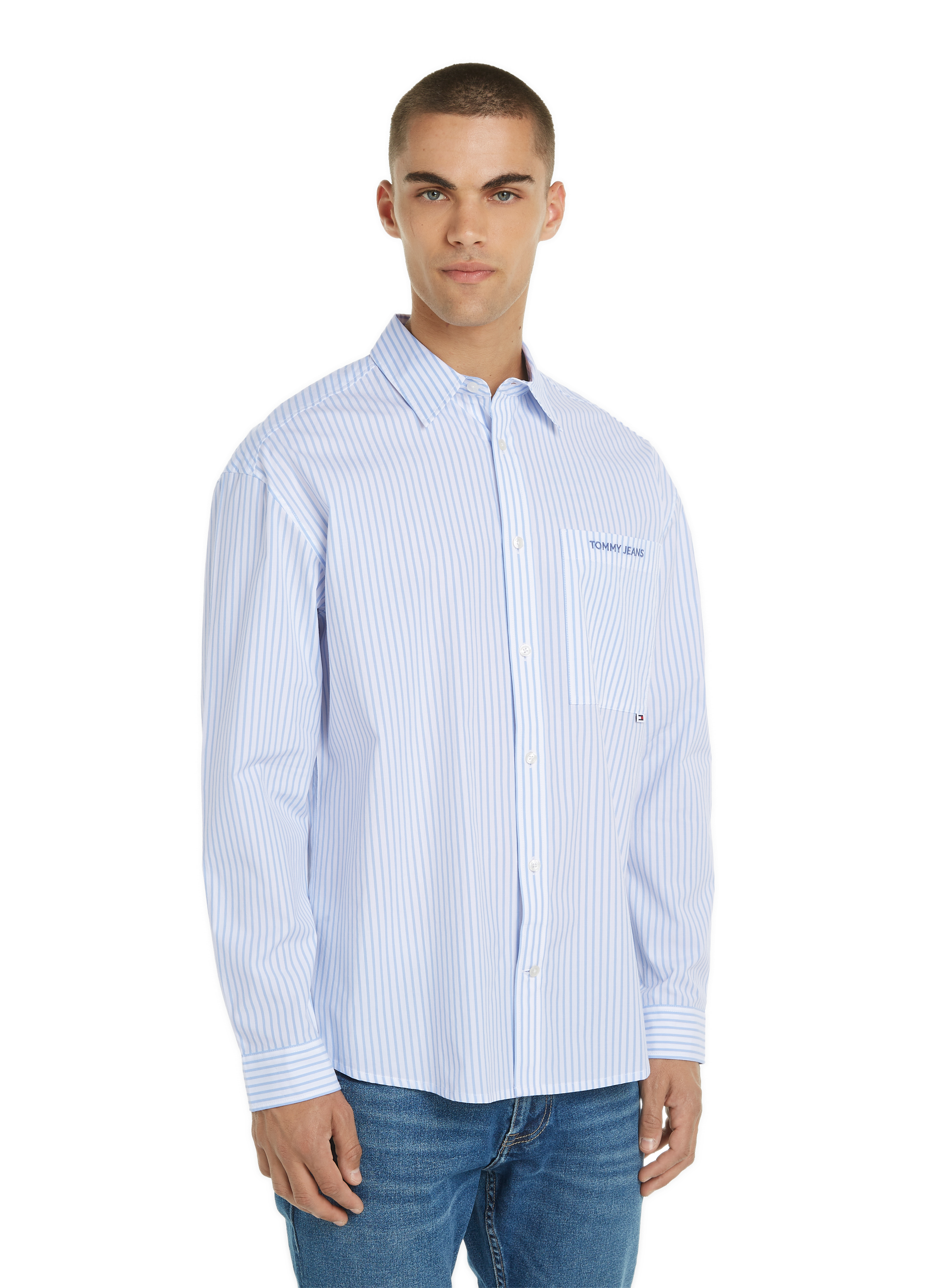 TOMMY HILFIGER Striped shirt Blue