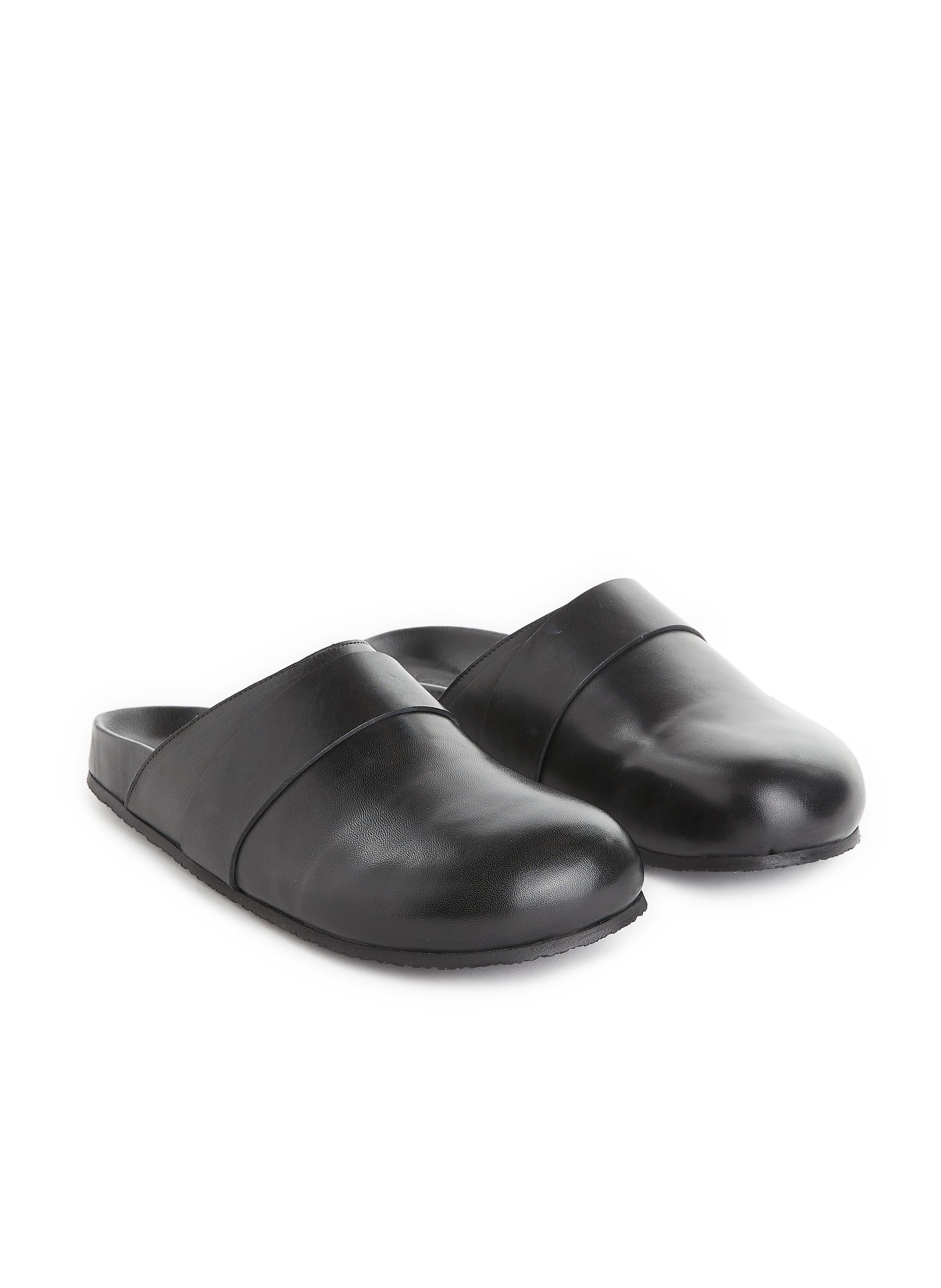 Mules en cuir SAISON 1865 Noir