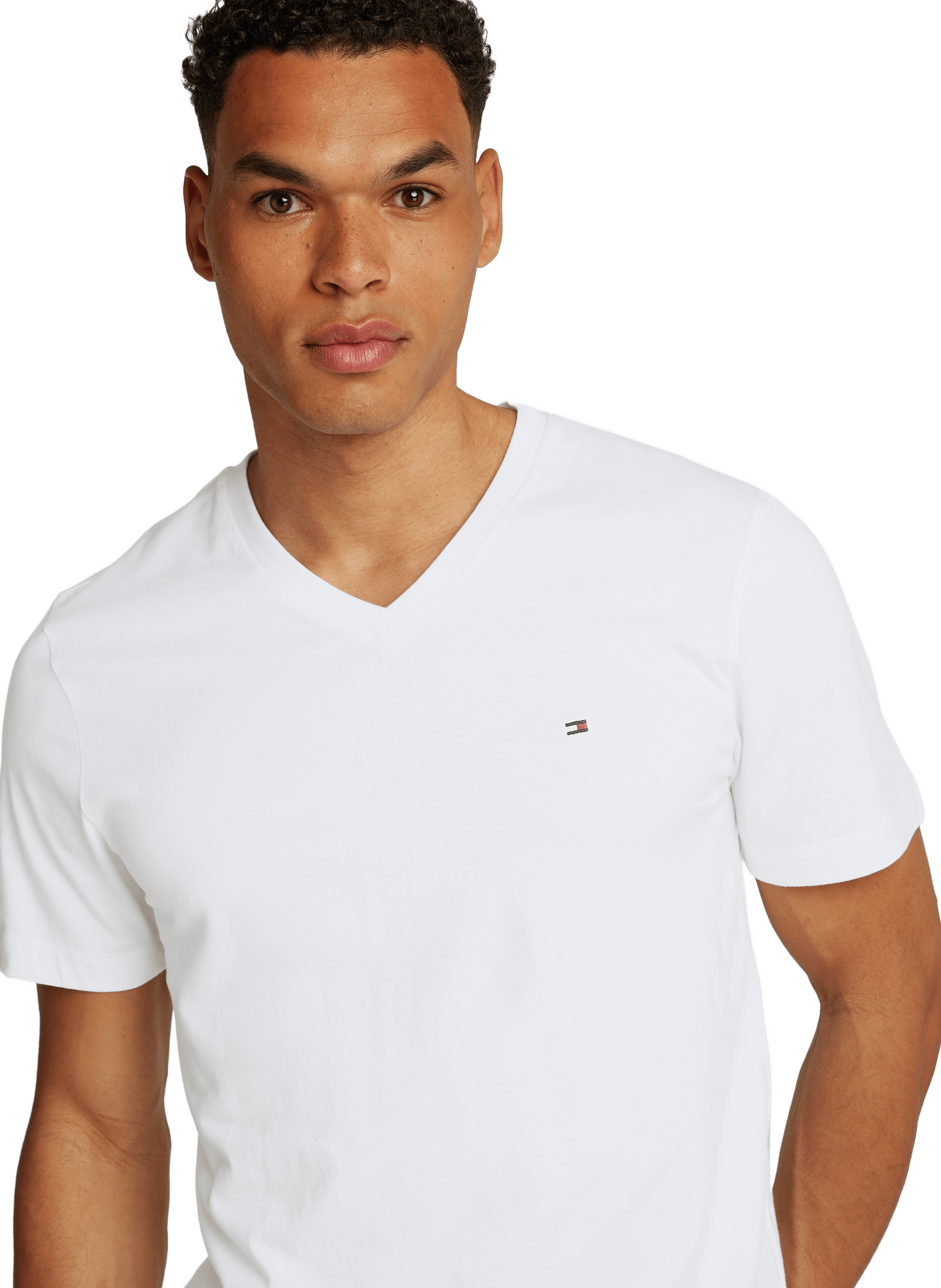 V-neck T-shirt TOMMY HILFIGER White