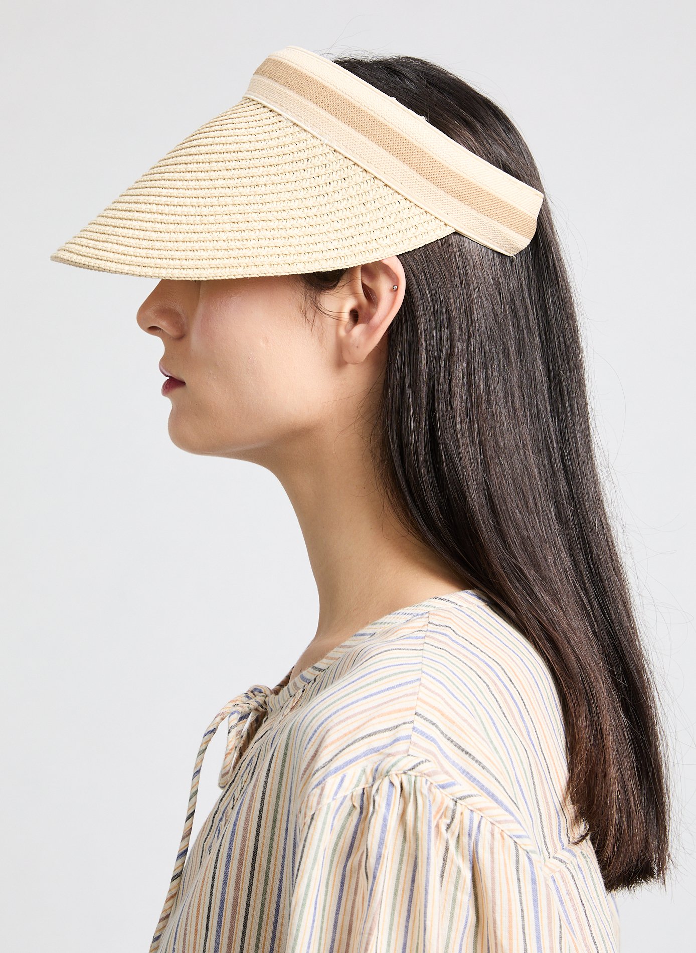 Visière en Rafia AU PRINTEMPS PARIS Beige