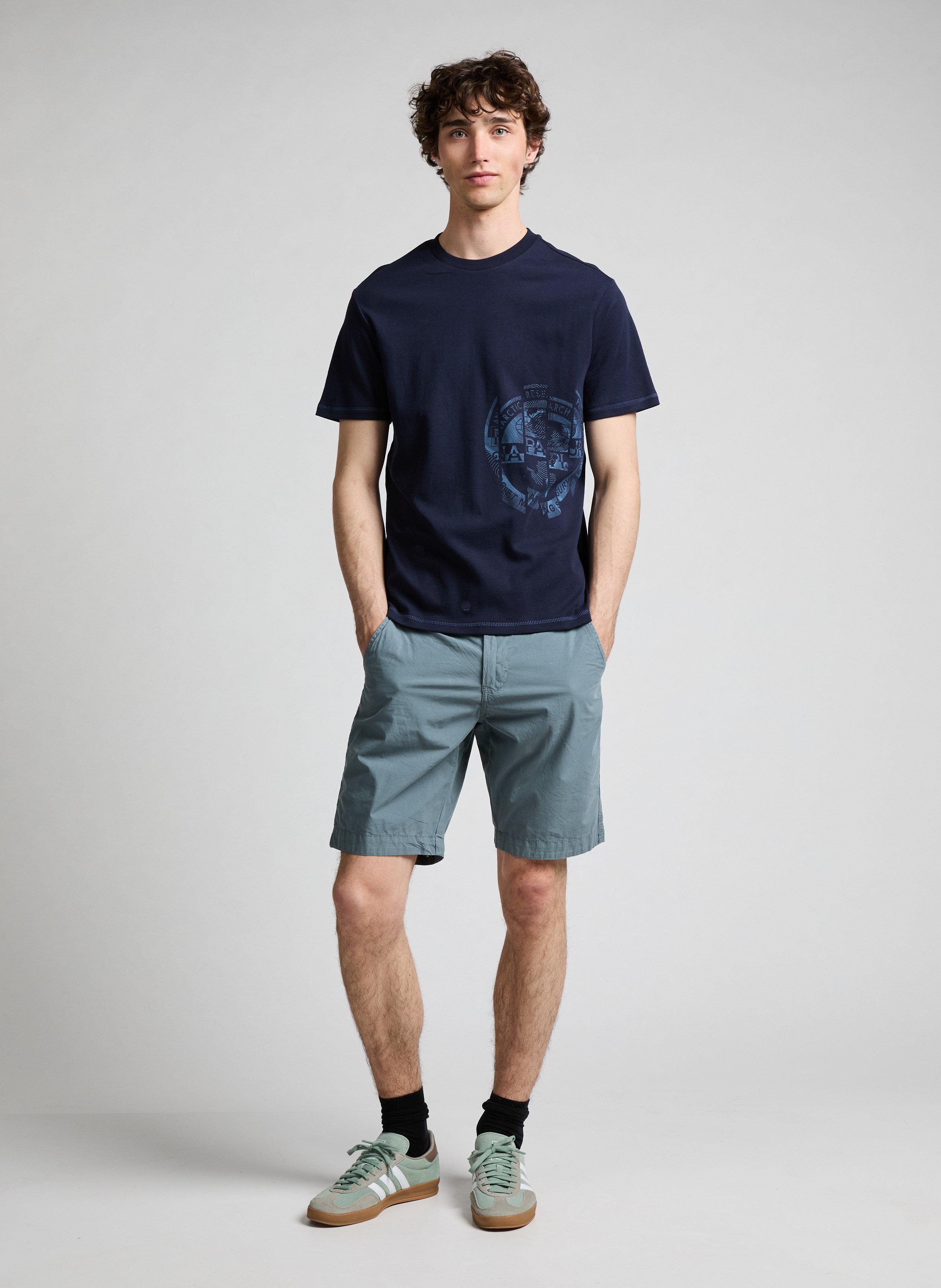 Classic Cotton T-Shirt NAPAPIJRI Blue