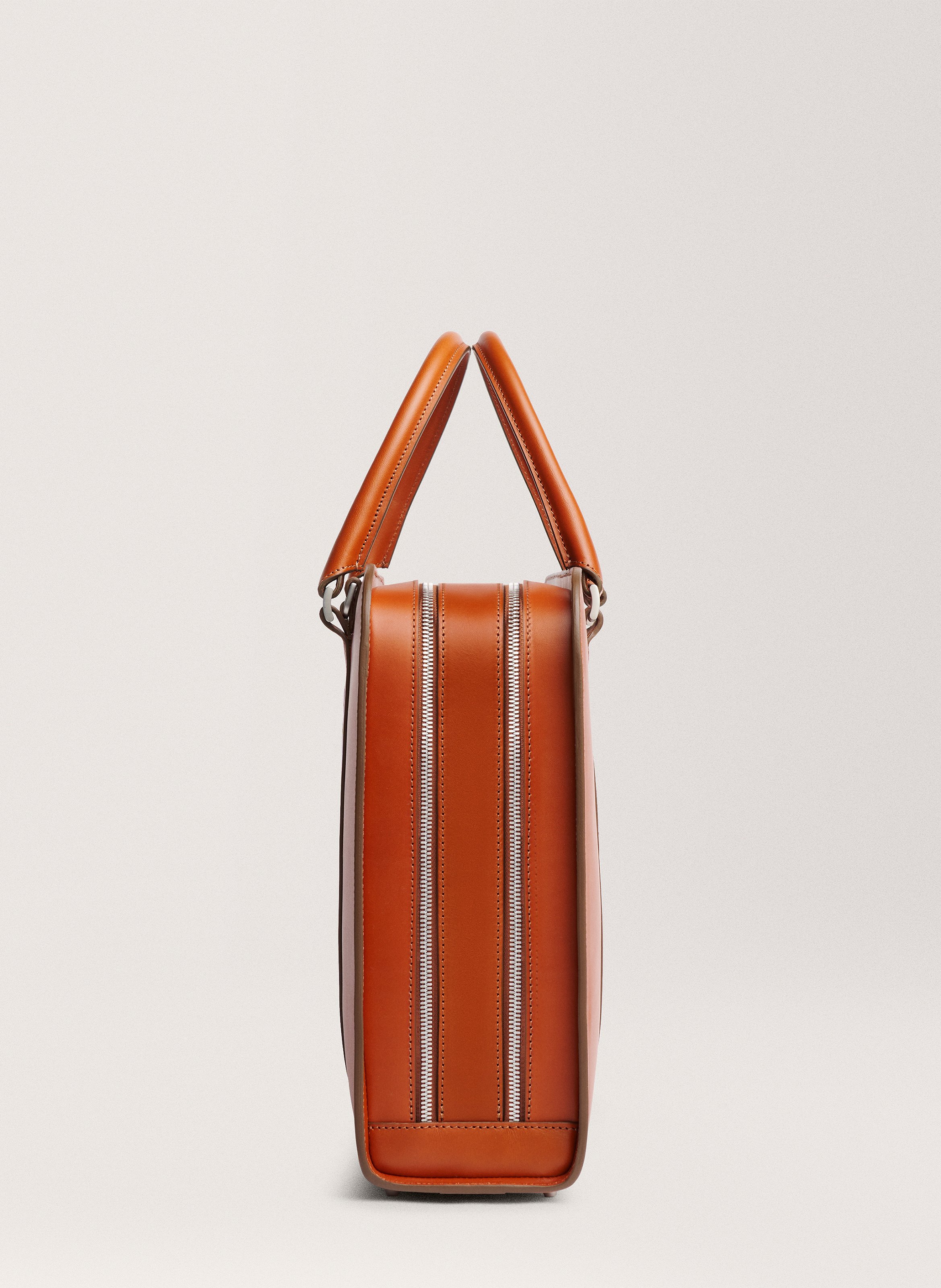 Porte-documents 'Palissy Double' en cuir vachetta CARL FRIEDRIK Marron