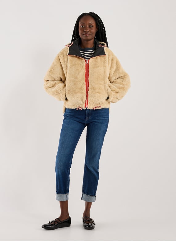 Veste doublée en coton mélangé | Noir by BELLEROSE Veste doublée en coton mélangé Noir