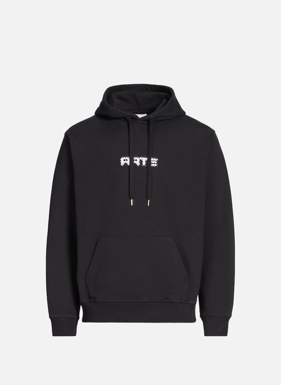 Embroidered cotton sweatshirt Black by ARTE ANTWERP ARTE ANTWERP Embroidered cotton sweatshirt Black