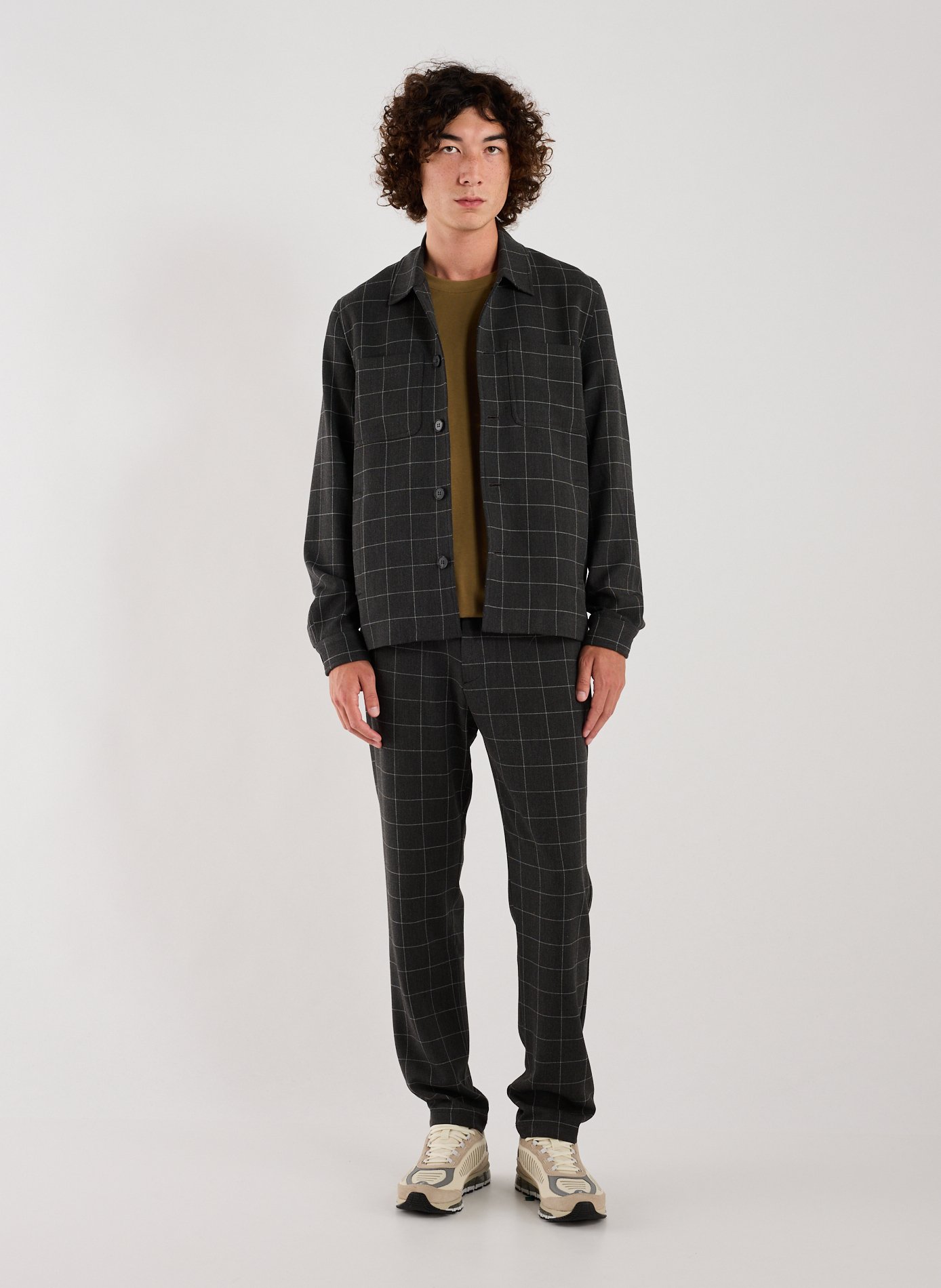 Veste légère à carreaux LES DEUX Gris