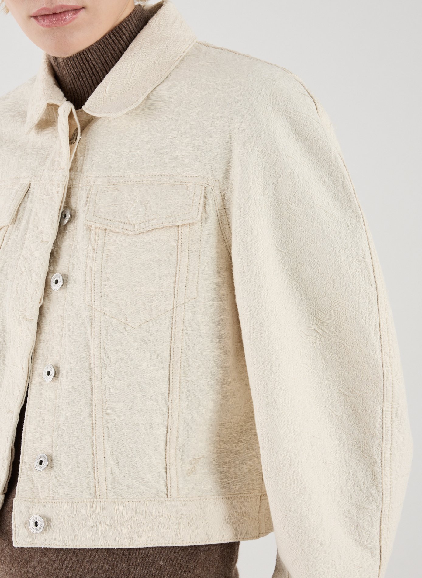 Cropped cotton jacket JACQUEMUS White