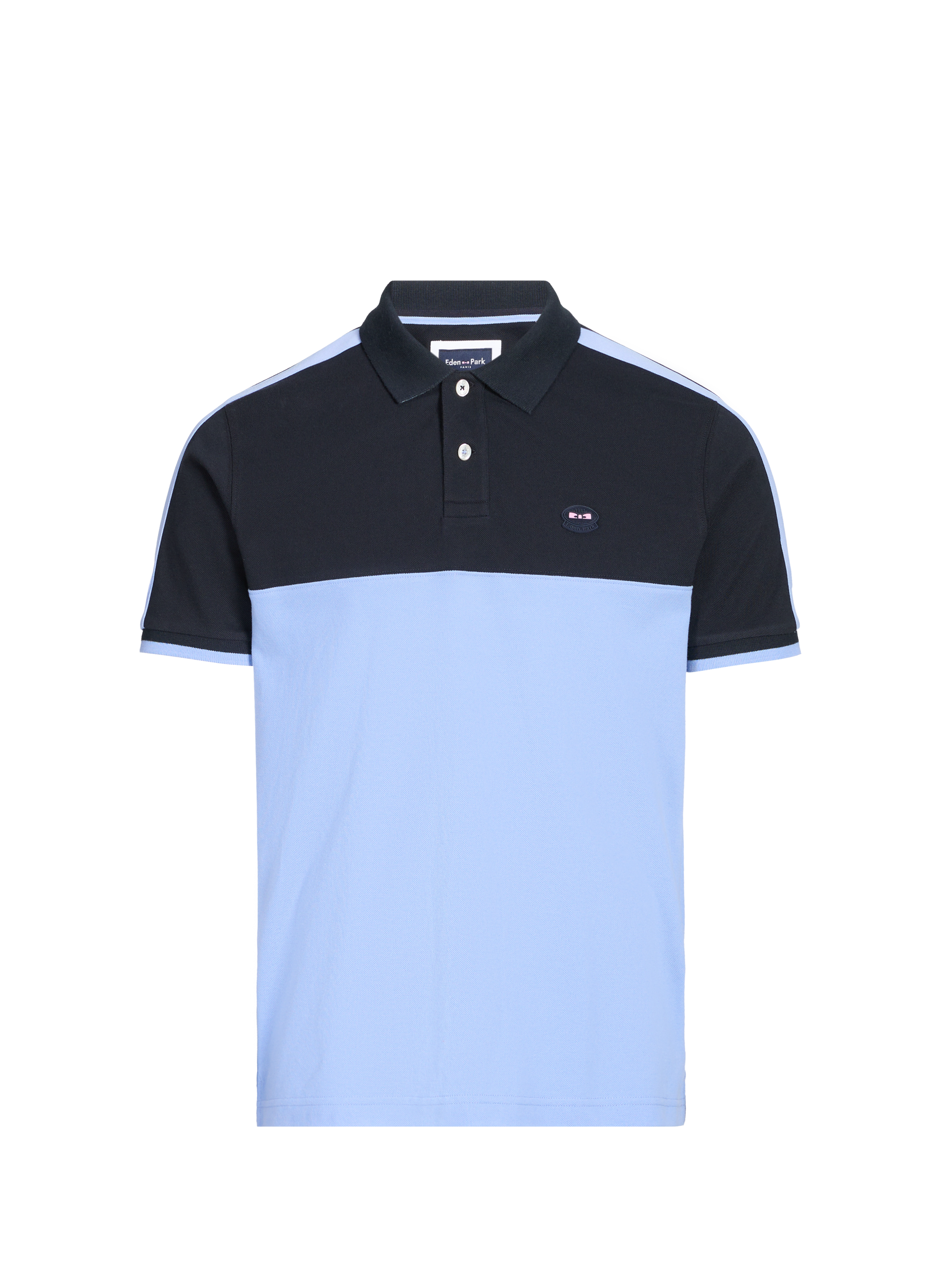 Two-tone cotton Polo Shirt EDEN PARK Multicolour