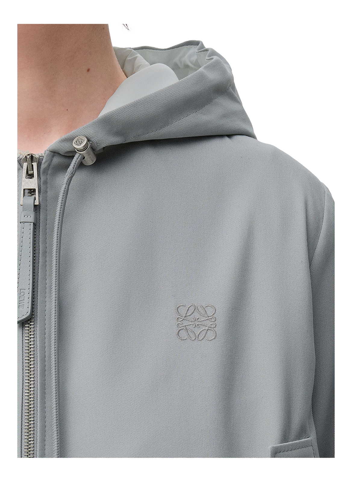 Cotton-blend hoodie LOEWE Grey