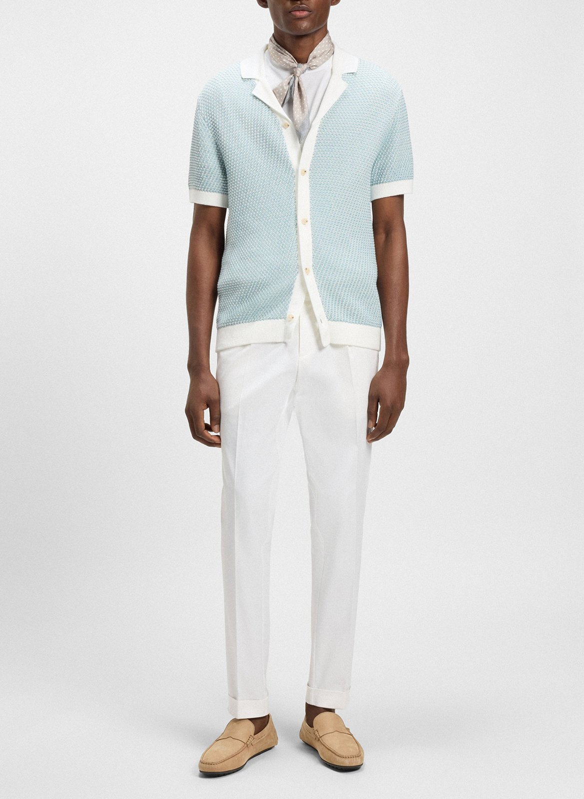 Mocassins en cuir BOSS Beige