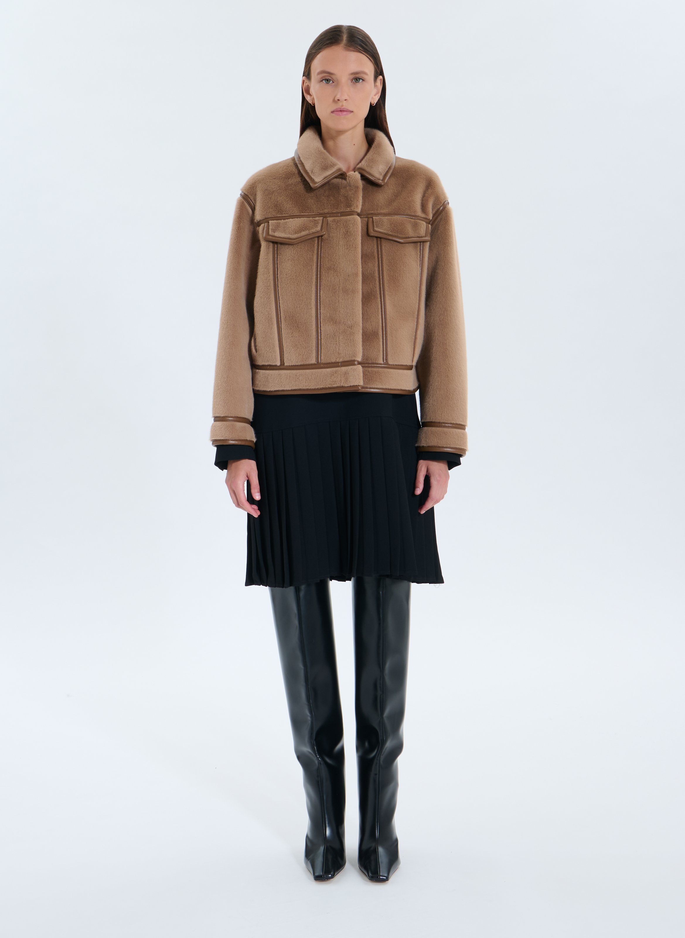 Veste courte monge ZAPA Marron