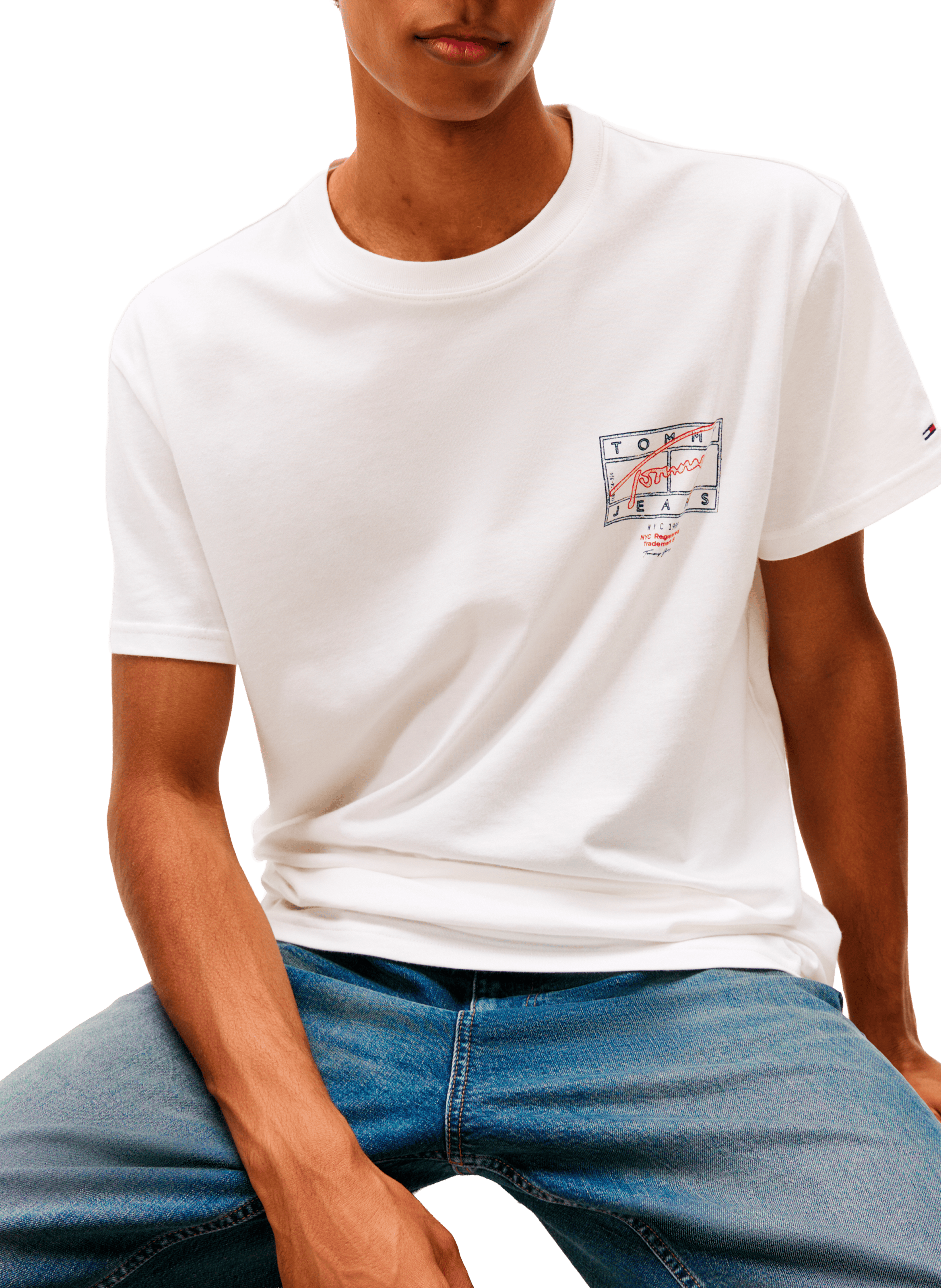 Short-Sleeve Cotton T-Shirt  TOMMY HILFIGER White