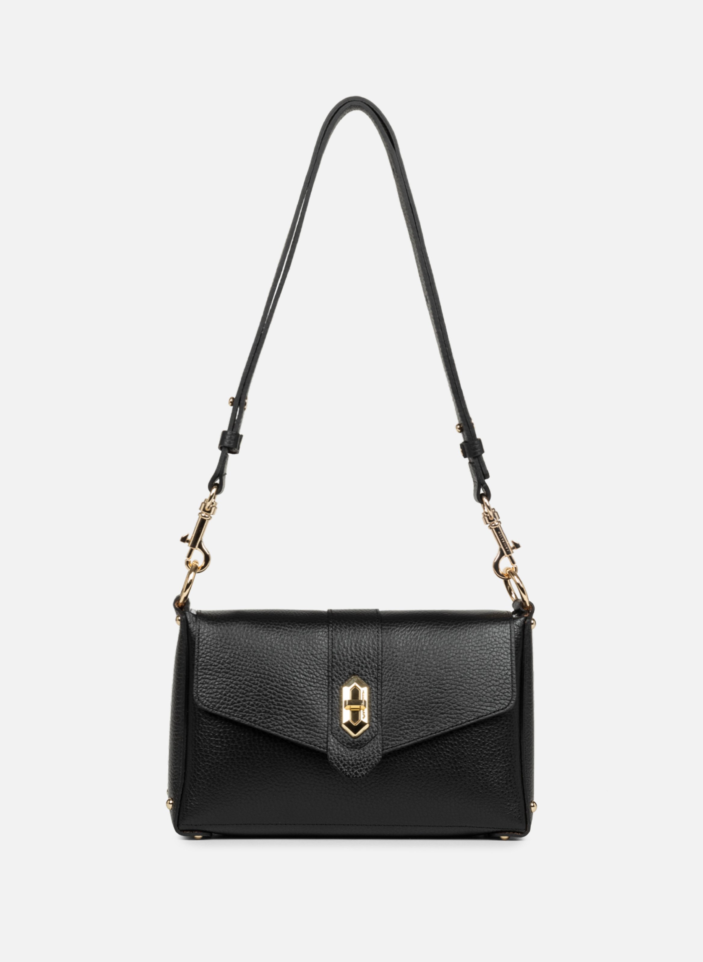 LANCASTER Petit sac trotteur - top double Noir