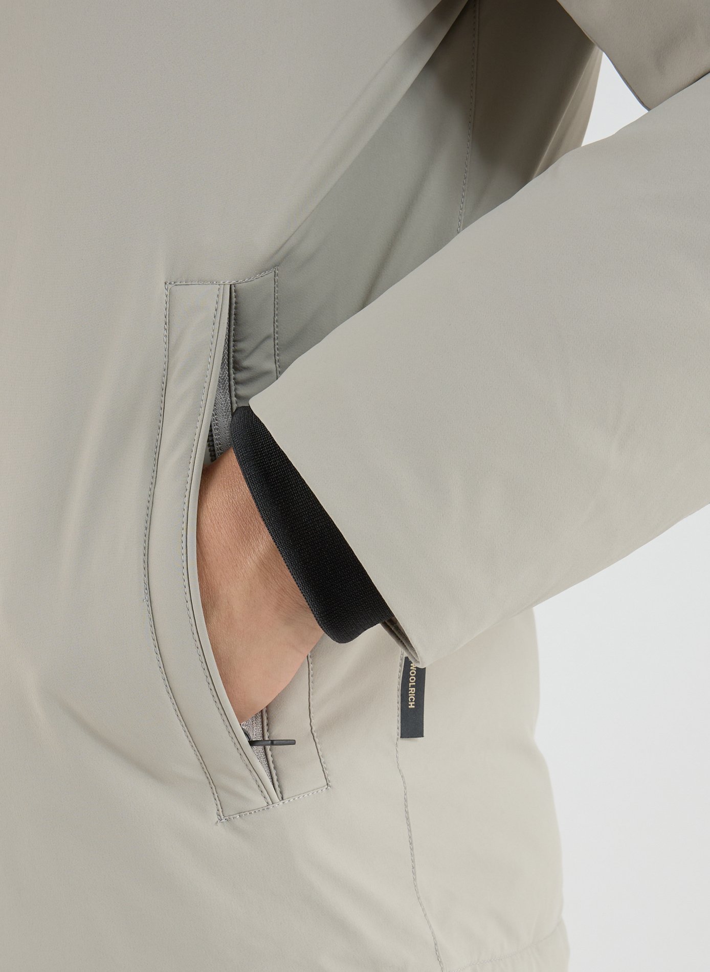 Jacket with removable hood WOOLRICH Beige