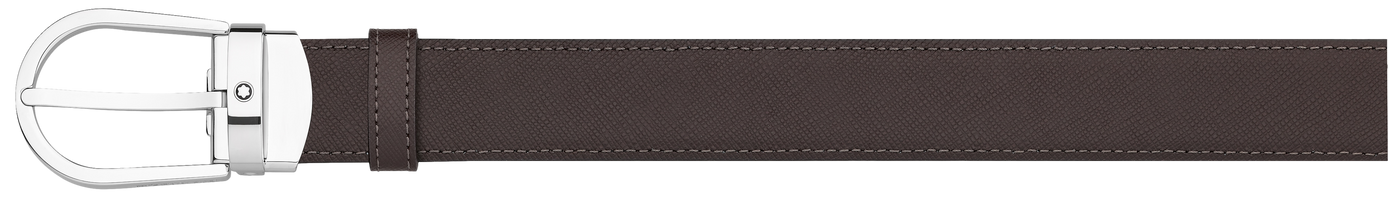 Ceinture en cuir bicolore MONTBLANC Noir