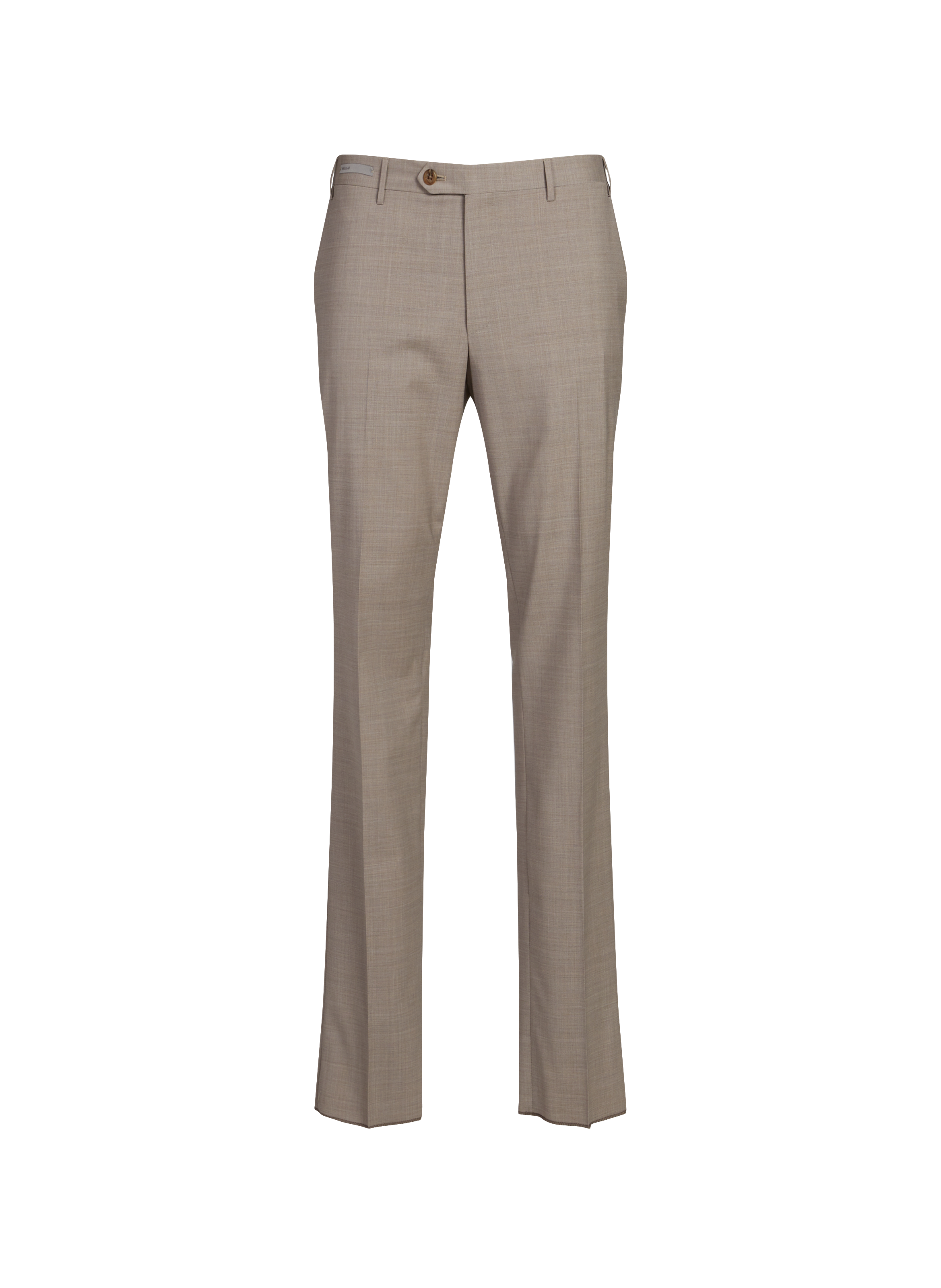 Pantalon regular en laine vierge mélangée CORNELIANI Beige