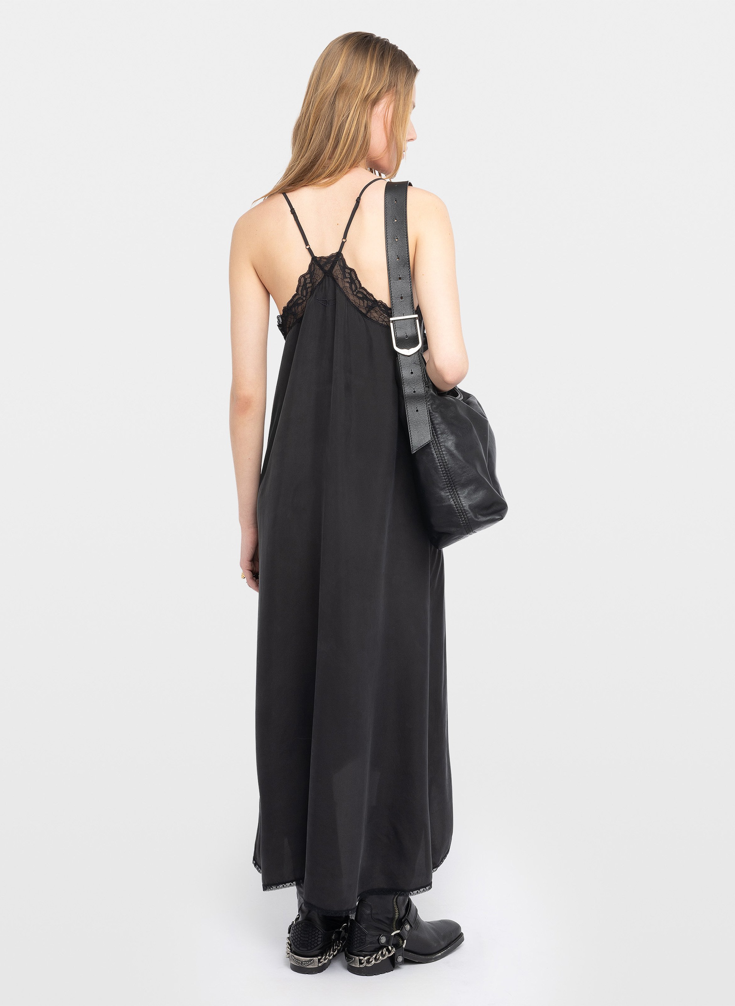 Robe longue en soie risty ZADIG&VOLTAIRE Noir
