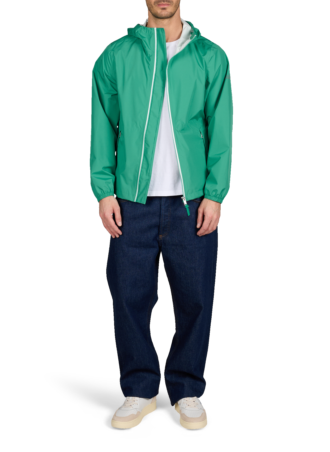 Hooded windproof jacket AIGLE Green