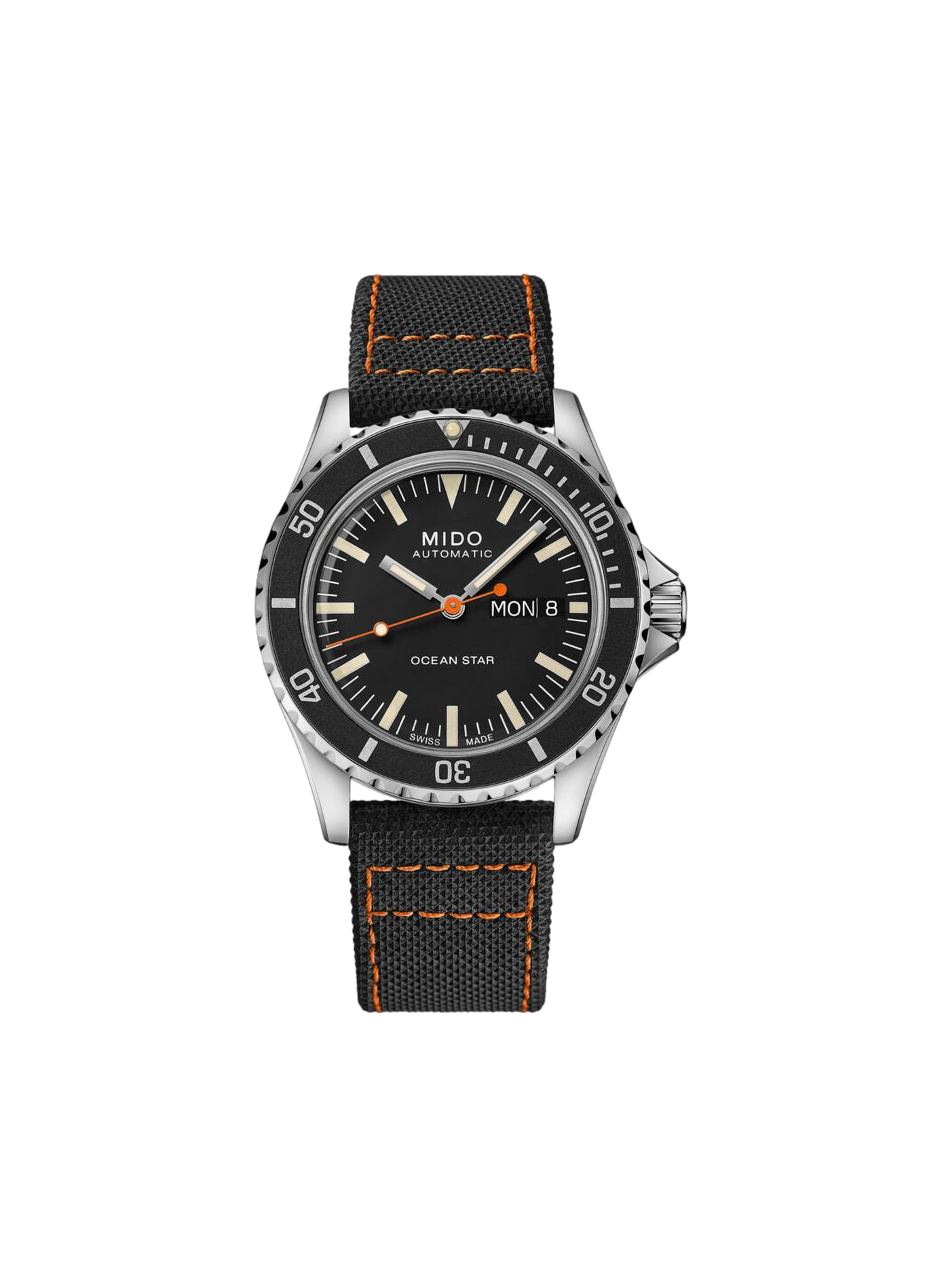 Montre analogique Ocean Star Tribute en acier inoxydable MIDO Noir