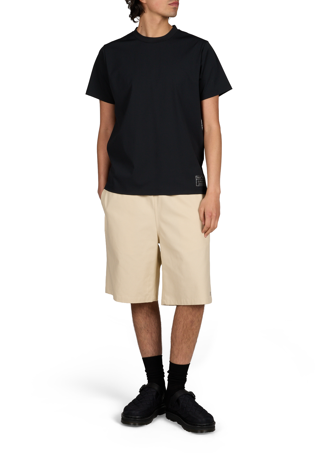 Short ample en coton TAION Blanc