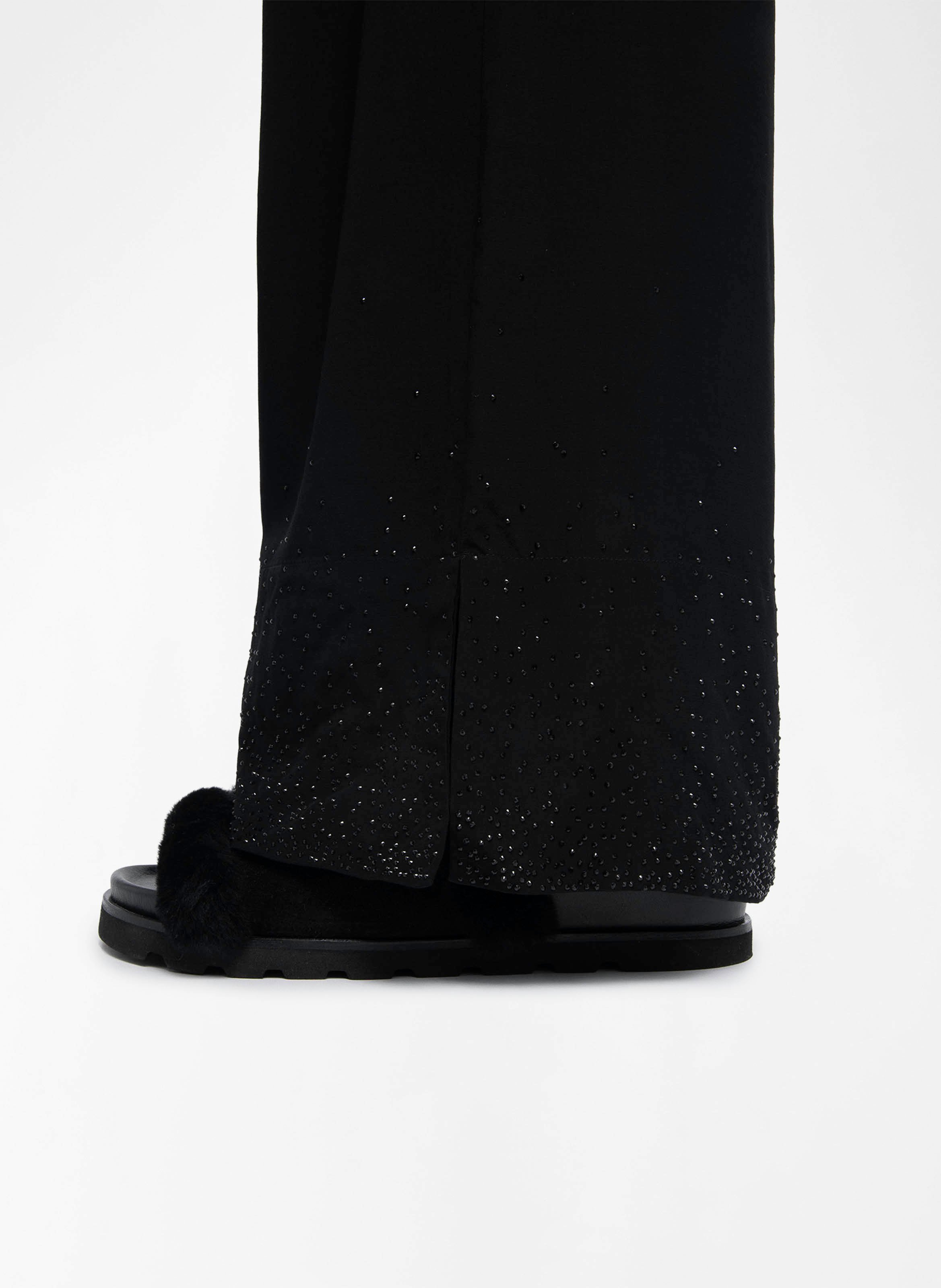 Pantalon large taille haute fluide papel ZADIG&VOLTAIRE Noir