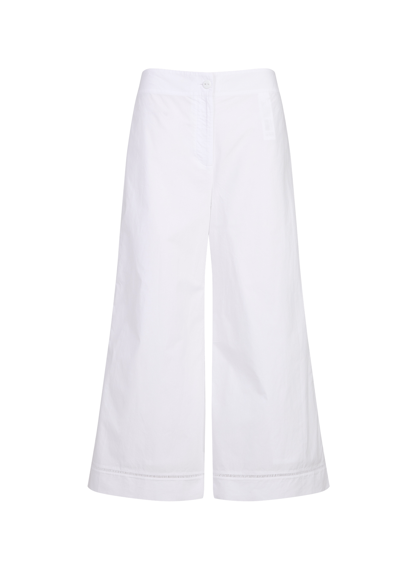 Flared cotton trousers  ADOLFO DOMINGUEZ White