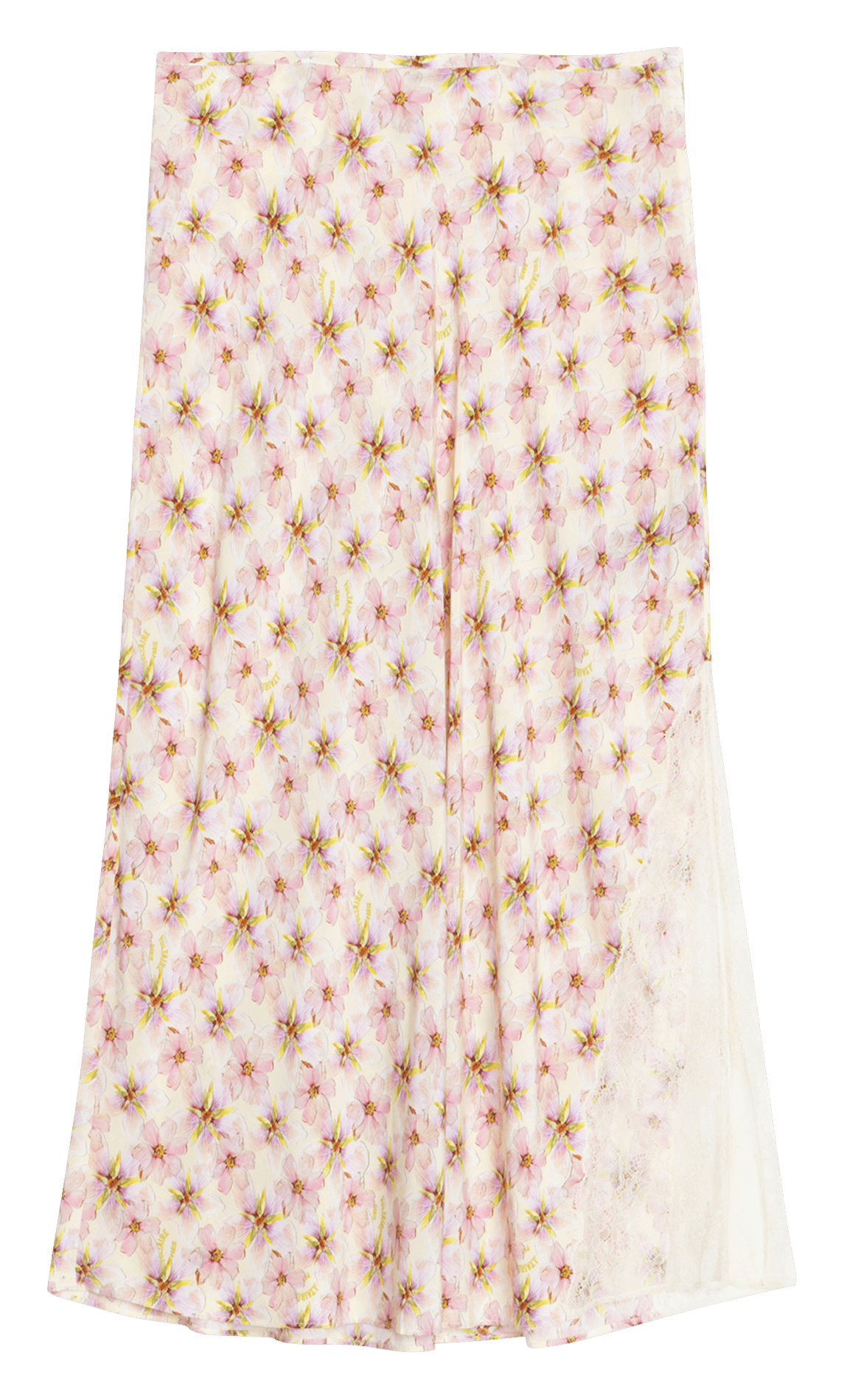 Jupe midi fluide imprimée jayla ZADIG&VOLTAIRE Jaune