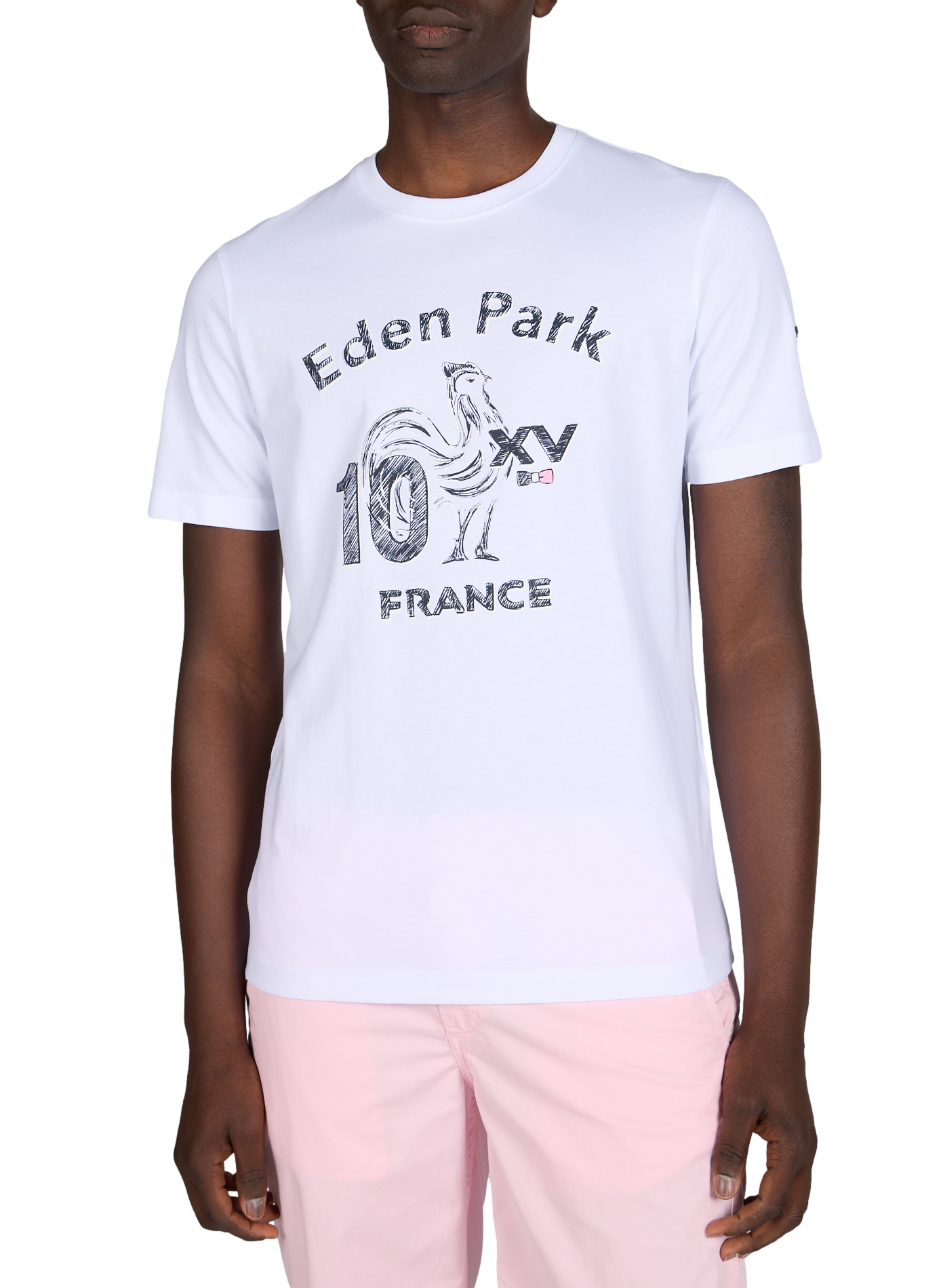 XV de France Cotton Blend T-shirt EDEN PARK White