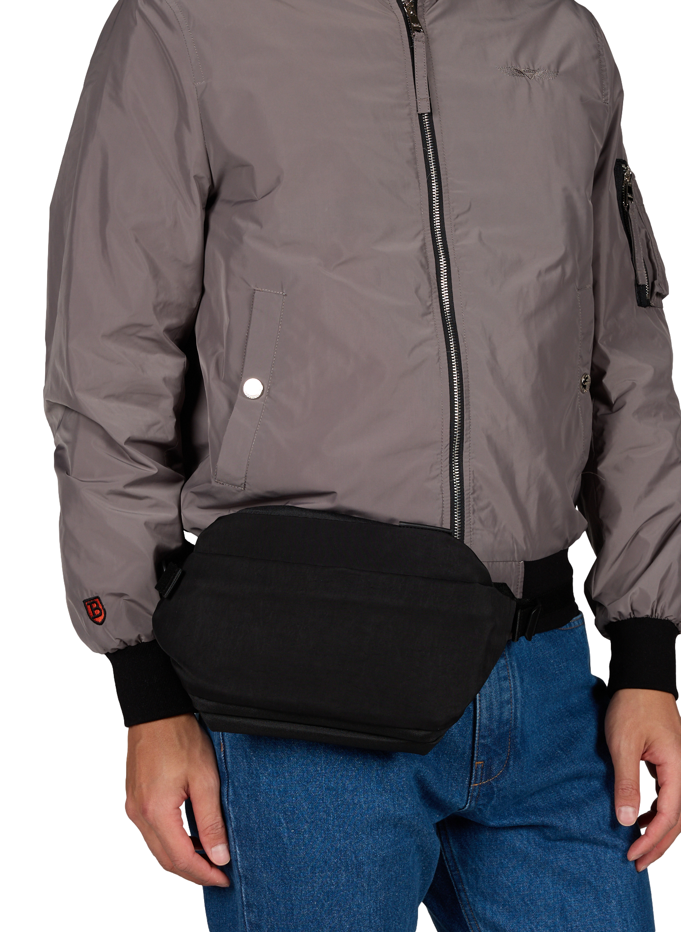 Isarau S canvas bum bag CÔTE&CIEL Black