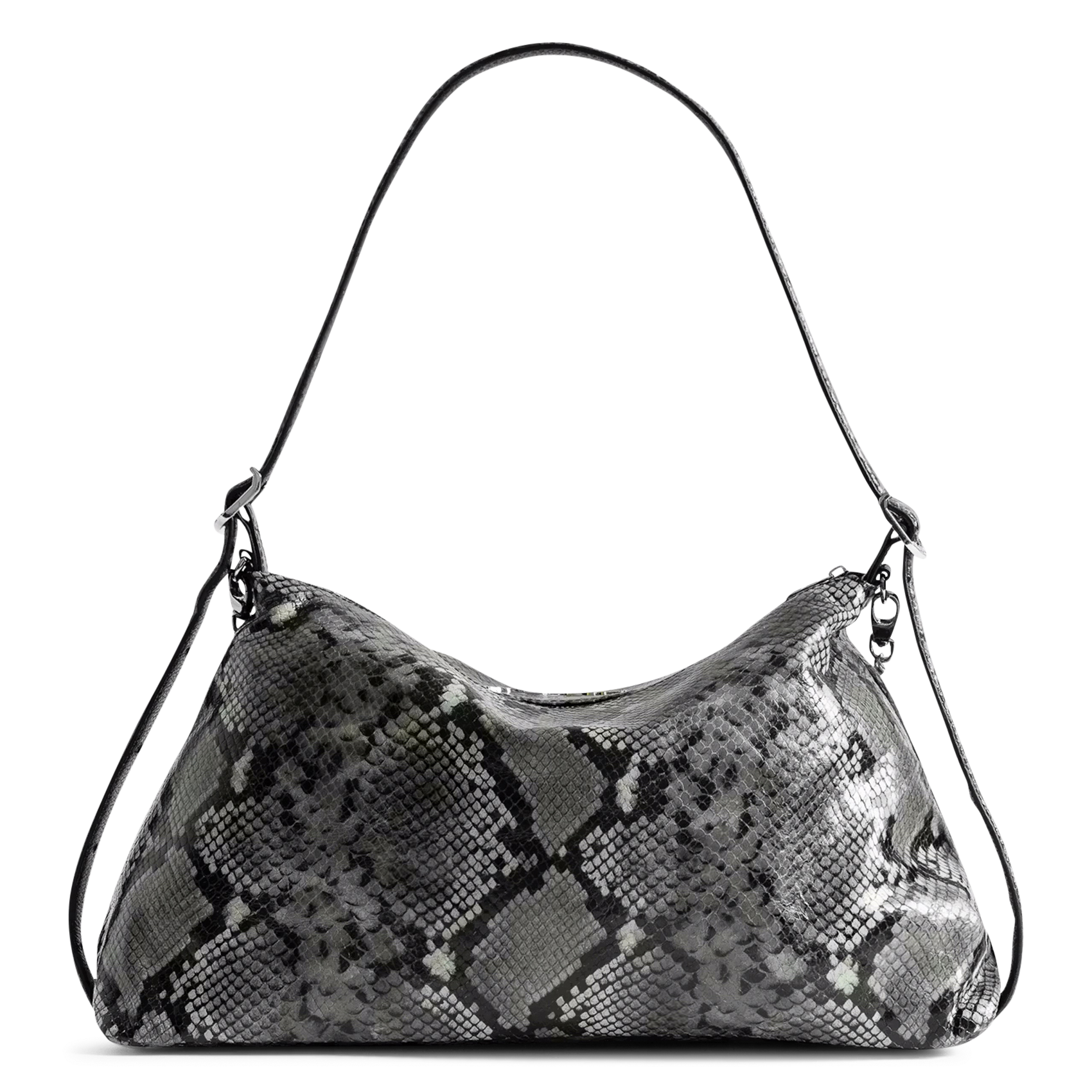 Sac jacquard serpent en cuir jim ZADIG&VOLTAIRE Gris