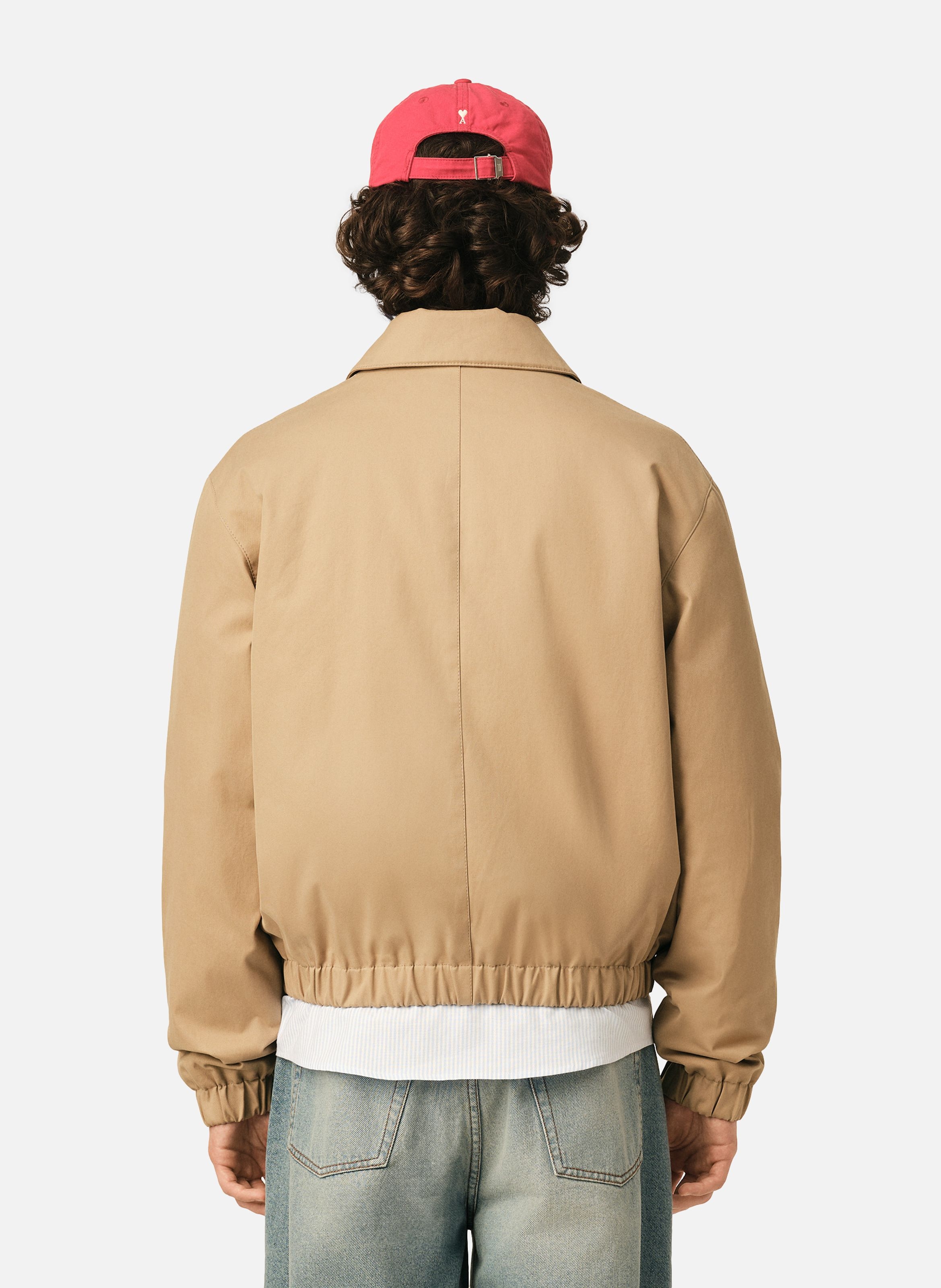 Blouson rembourré en coton ami de coeur AMI PARIS Beige