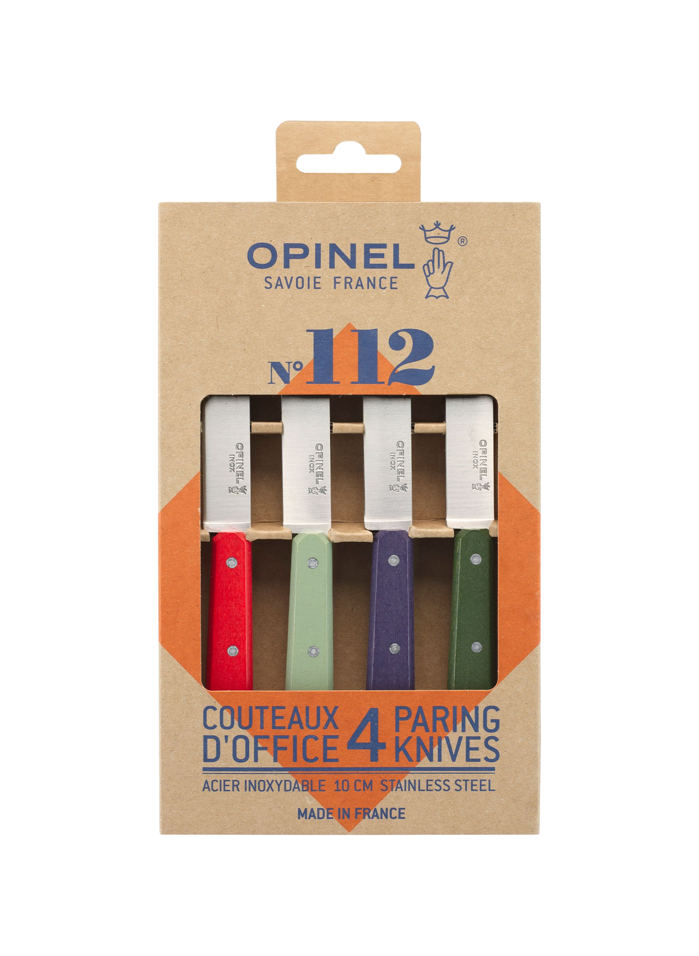 Set of 4 paring knives OPINEL Multicolour