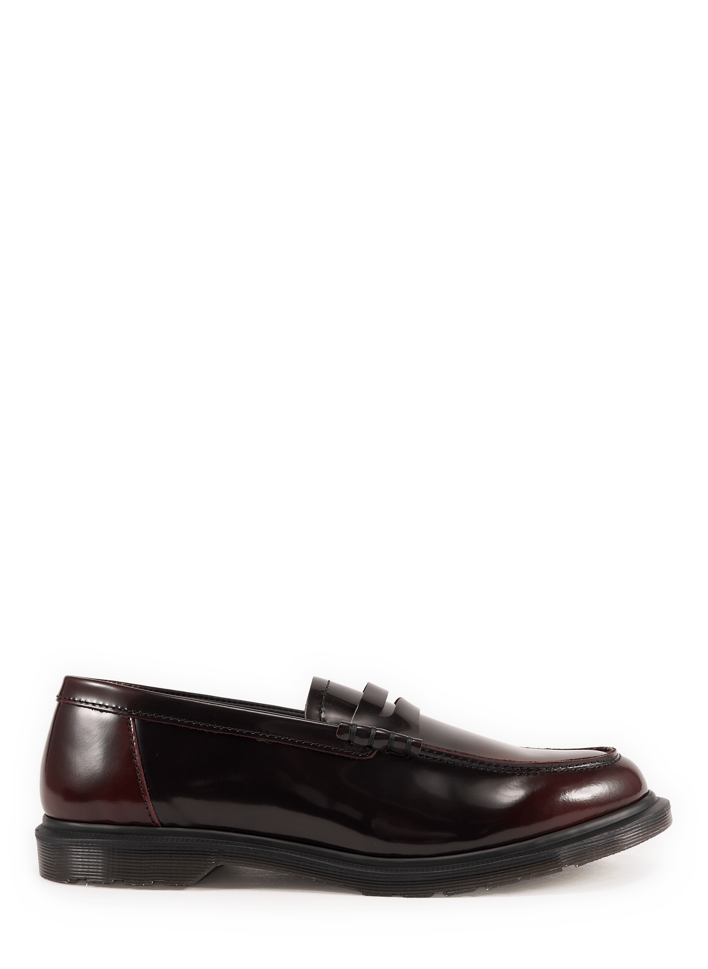 Leder-Mokassins DR. MARTENS Rot
