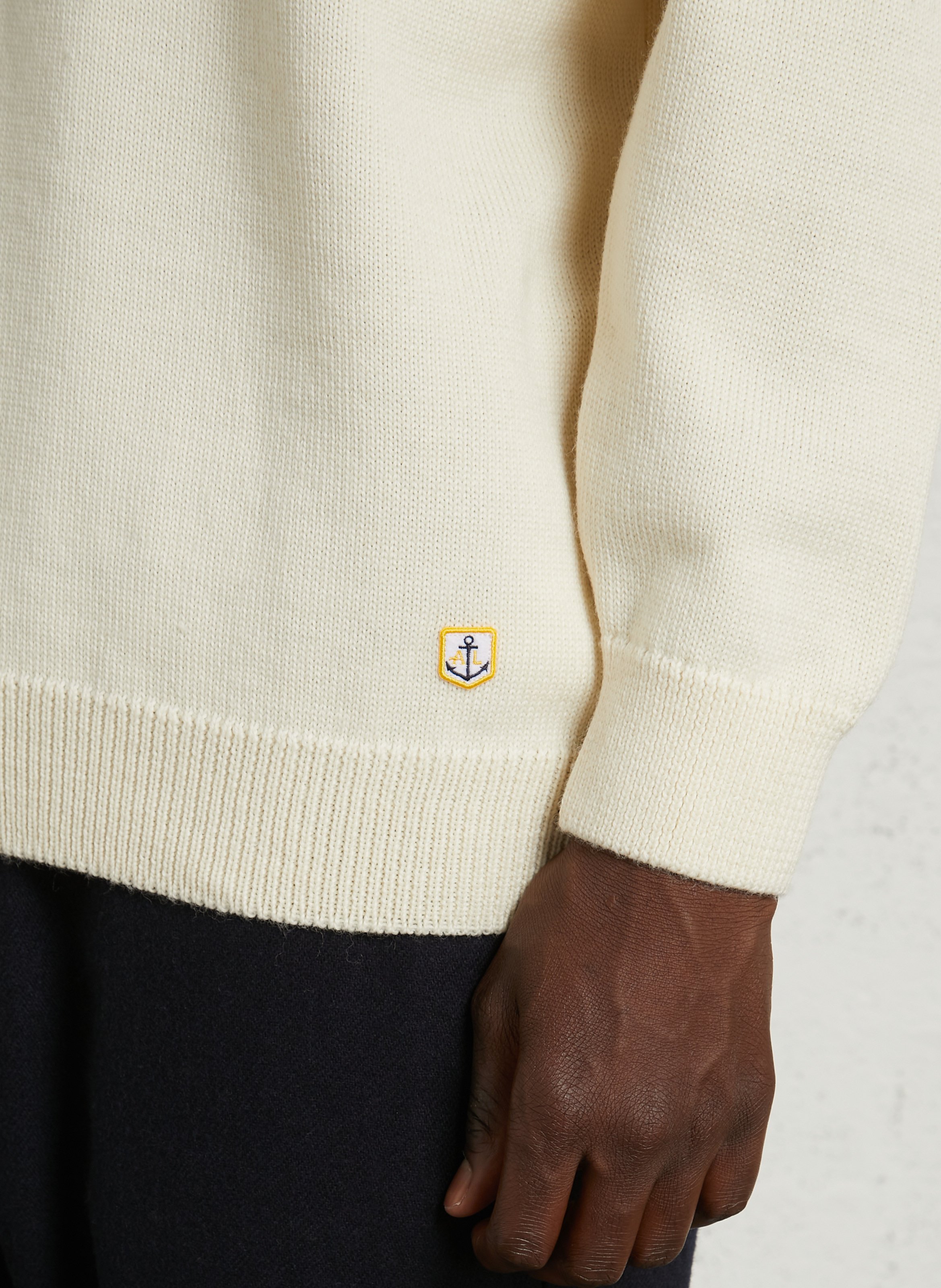 Pull droit en laine ARMOR-LUX Beige