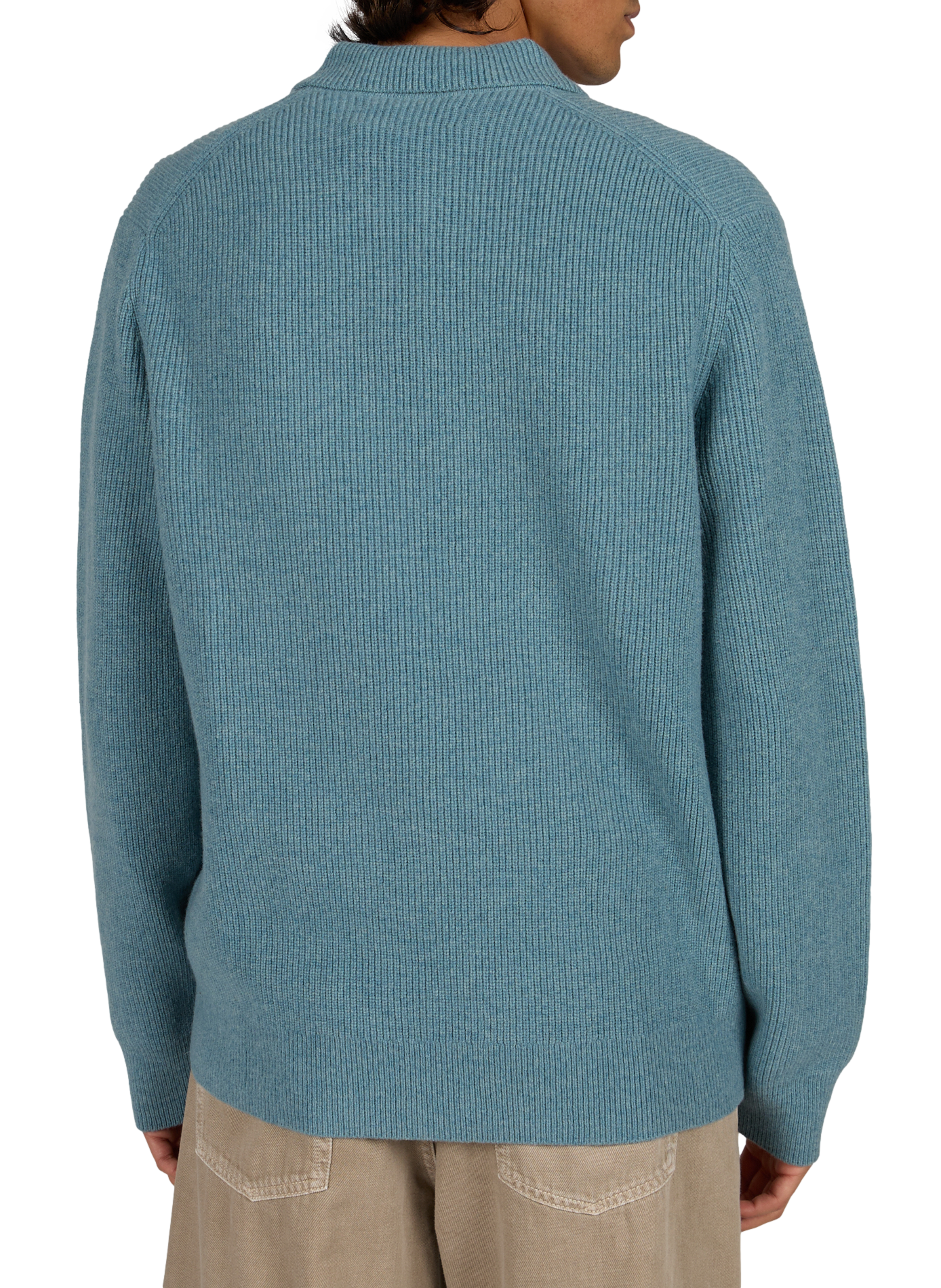 Wollpullover mit Reißverschlusskragen SAMSOE SAMSOE Blau