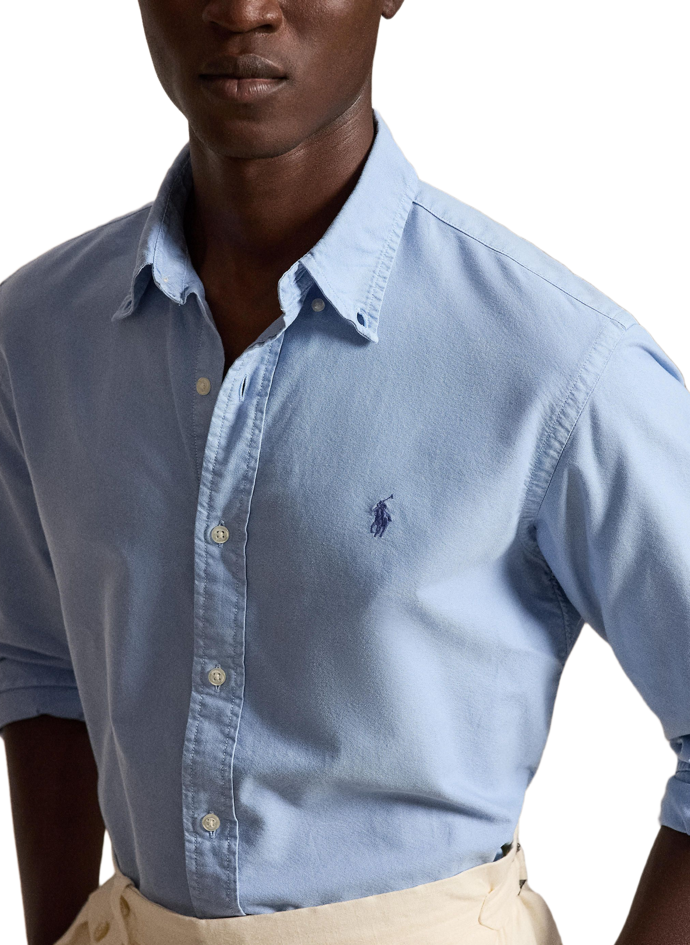 Long-sleeved cotton shirt | Blue POLO RALPH LAUREN Men