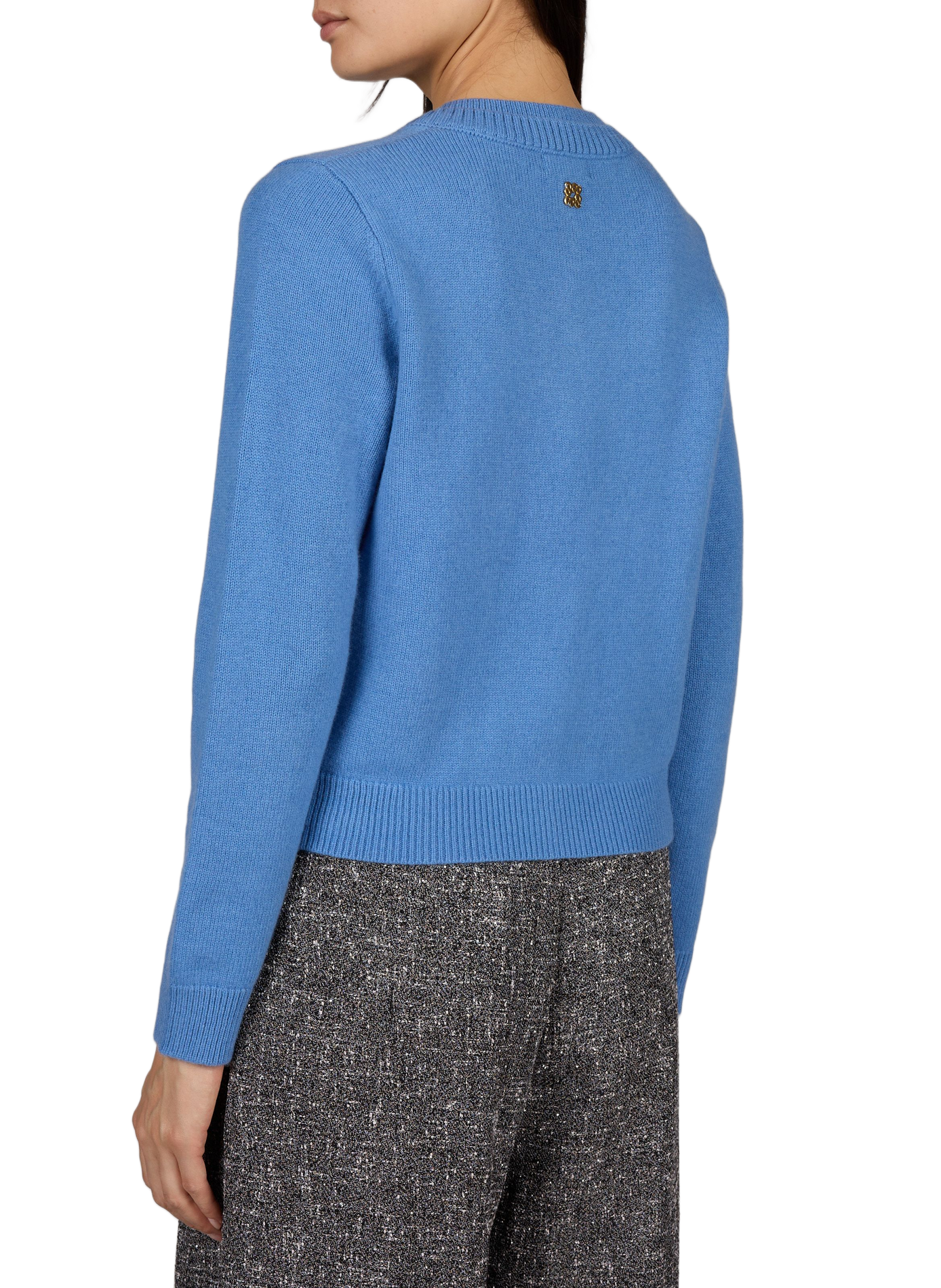 Straight wool cardigan SUNCOO Blue