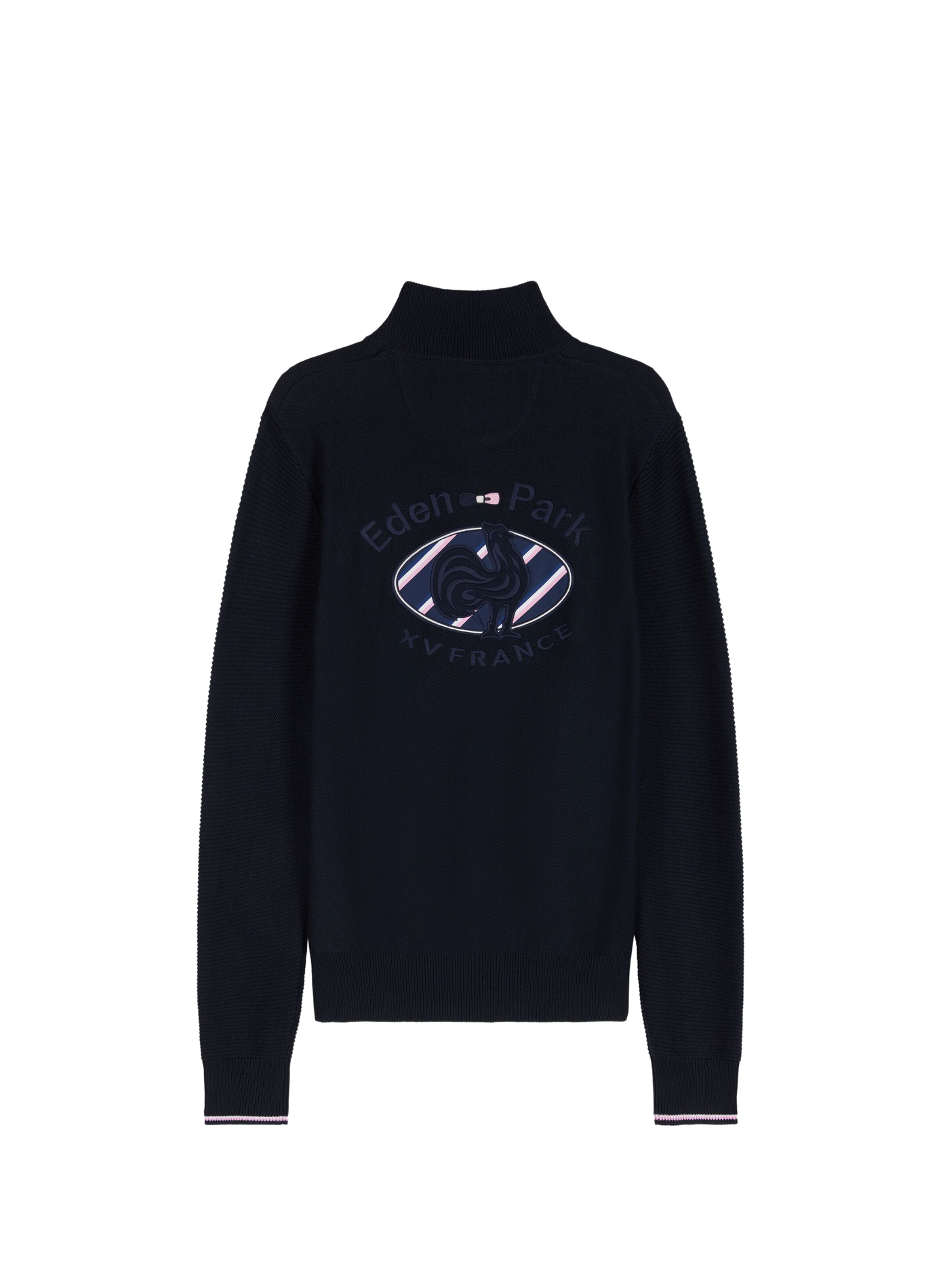 Pull col camionneur en coton EDEN PARK Blauw