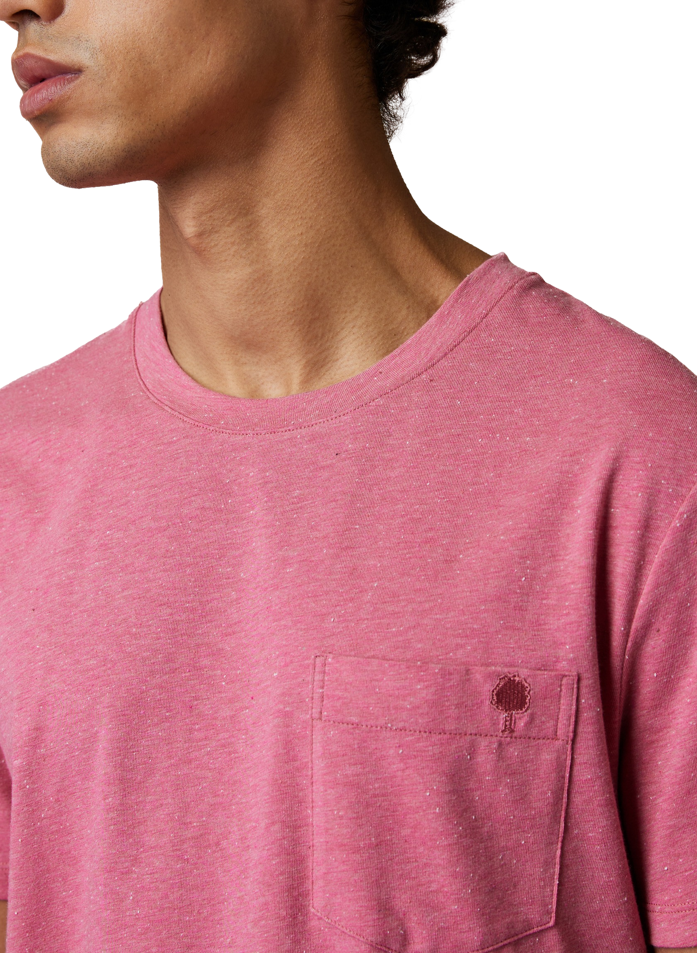 T-shirt met ronde hals en stippen FAGUO Roze
