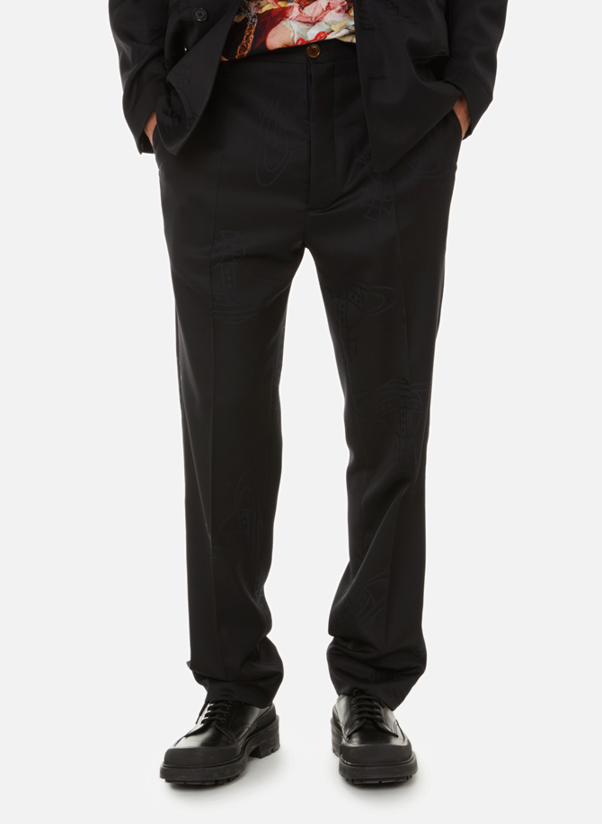 Wool suit trousers with logo VIVIENNE WESTWOOD