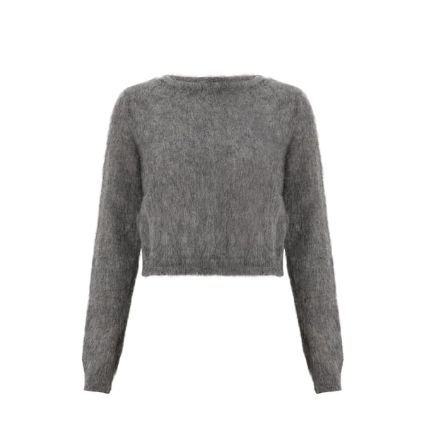 Pull effet fourrure en mohair