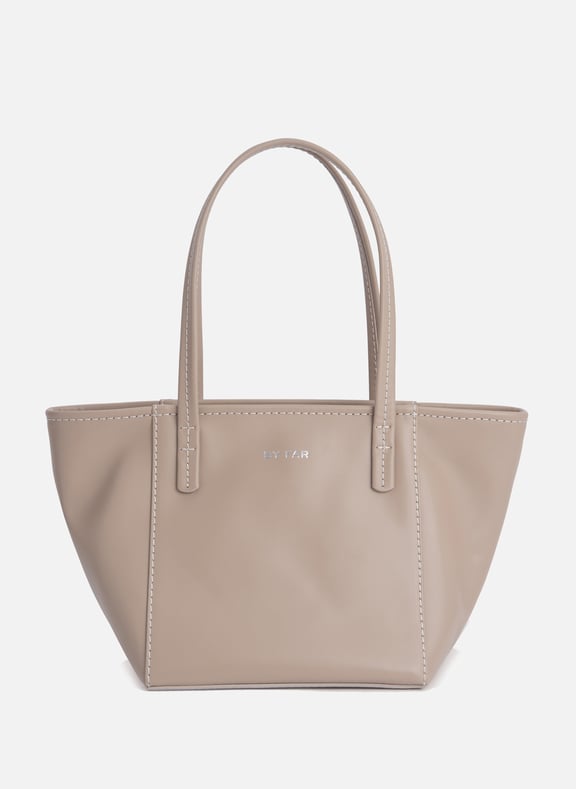 Leather handbag Beige by BY FAR BY FAR Leather handbag Beige