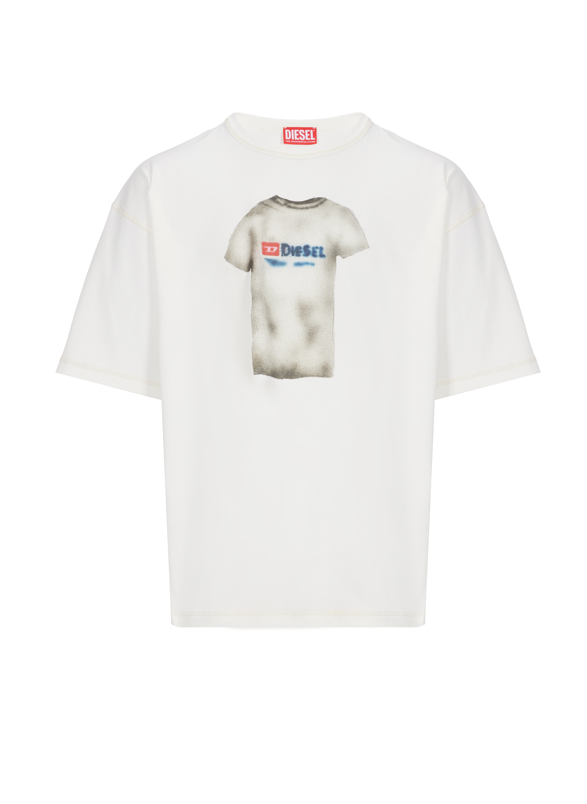 Oversized cotton T-shirt DIESEL White