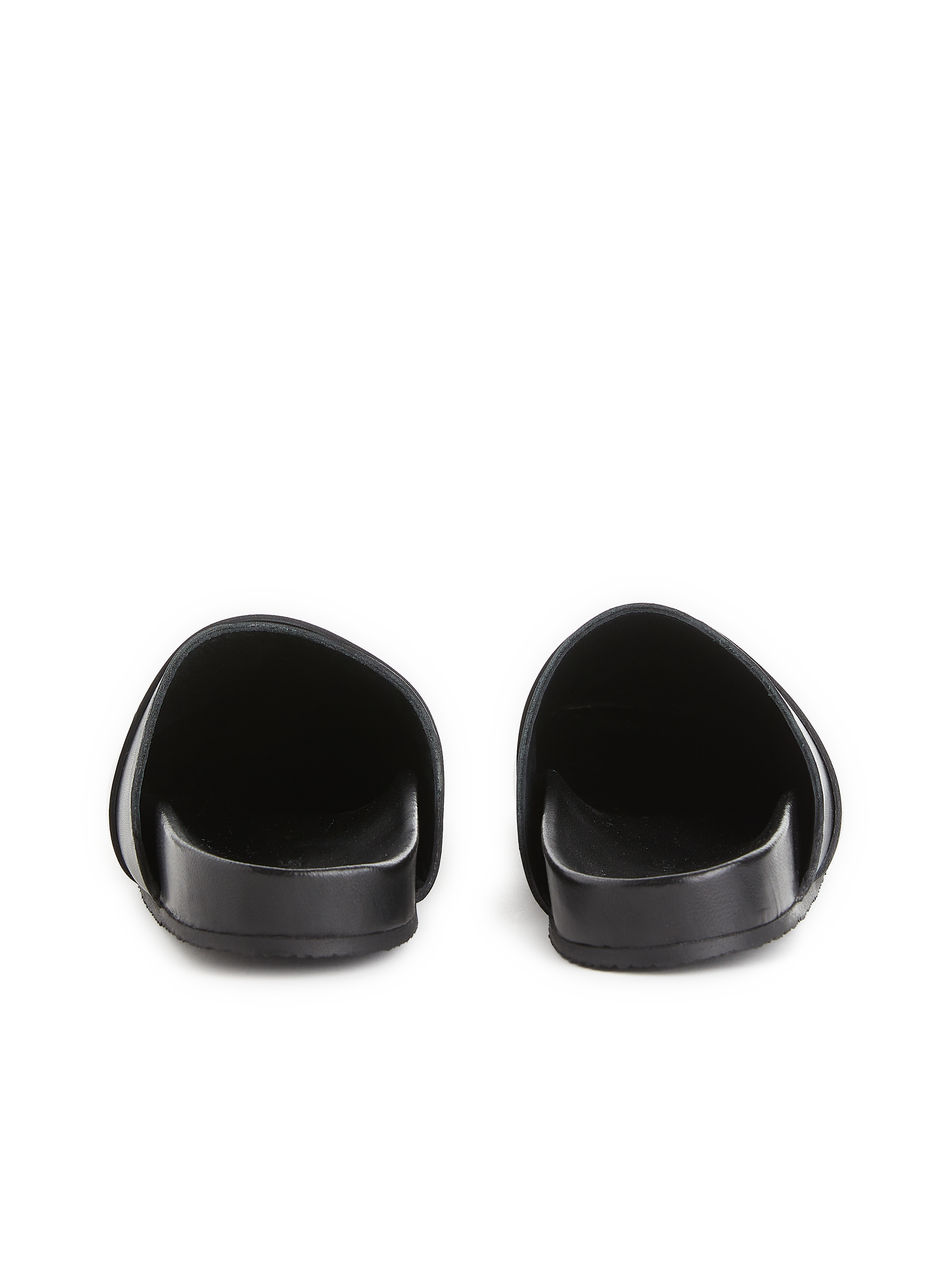 Mules en cuir SAISON 1865 Noir